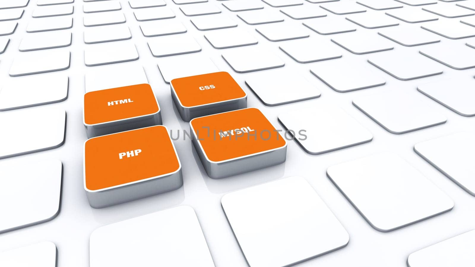 3D Pads Orange - HTML CSS PHP MYSQL 2