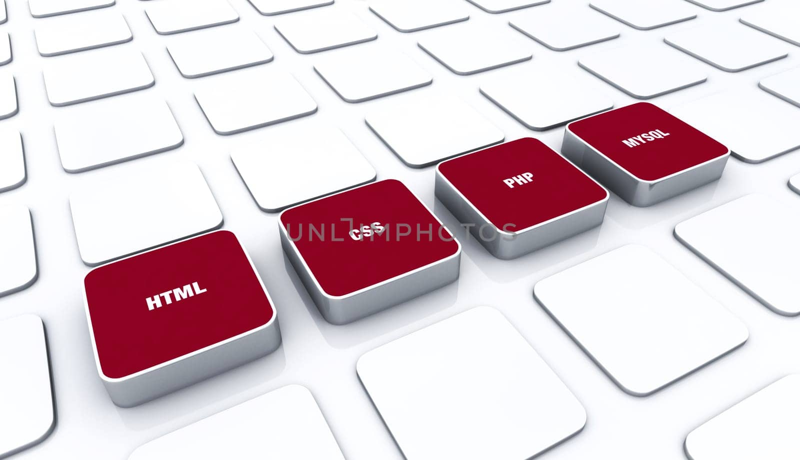 3D Pads Red - HTML CSS PHP MYSQL 2