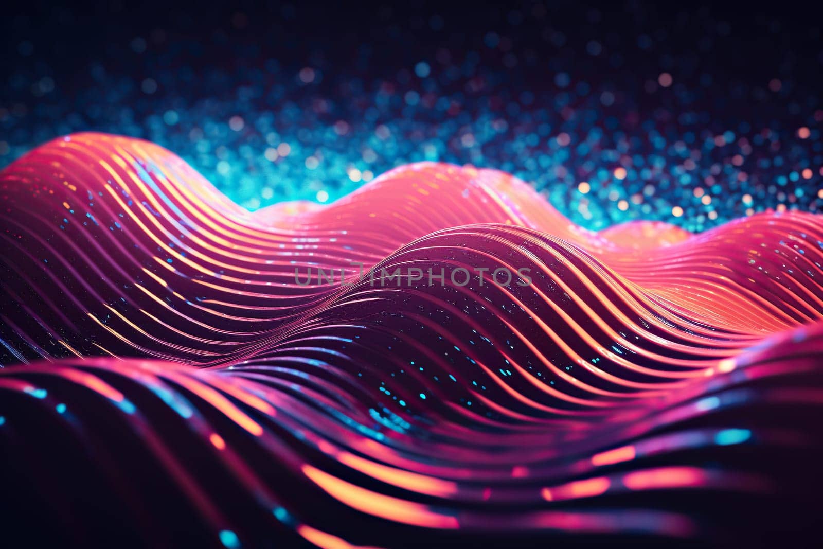 Sound waves abstract background. Vintage tone.