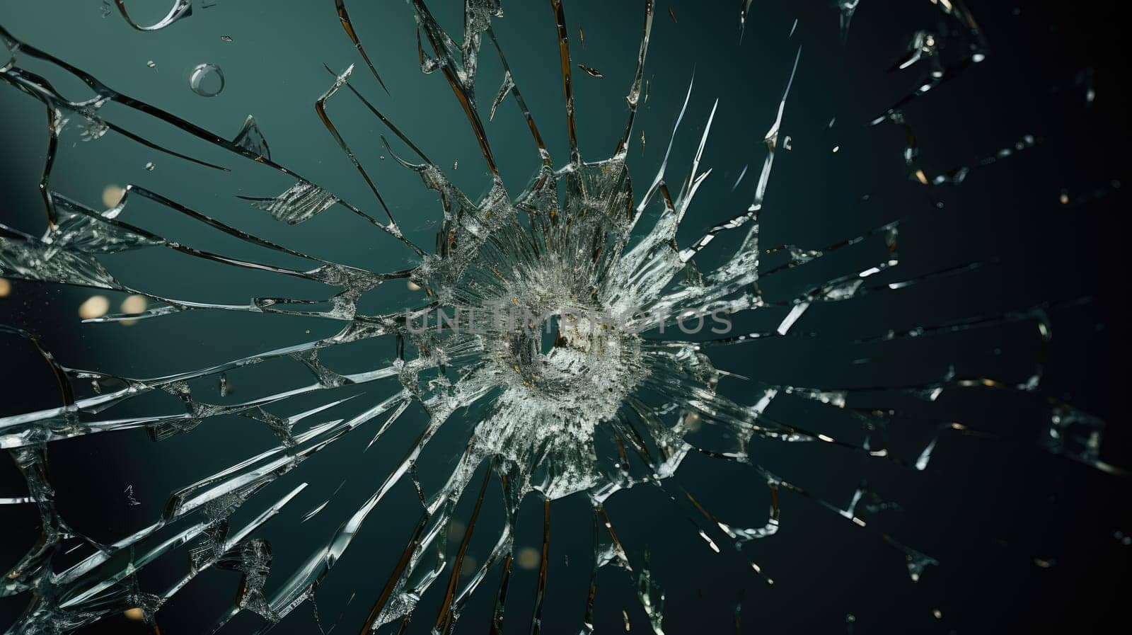 Bullet hole glass abstract background - crime gun shot by natali_brill