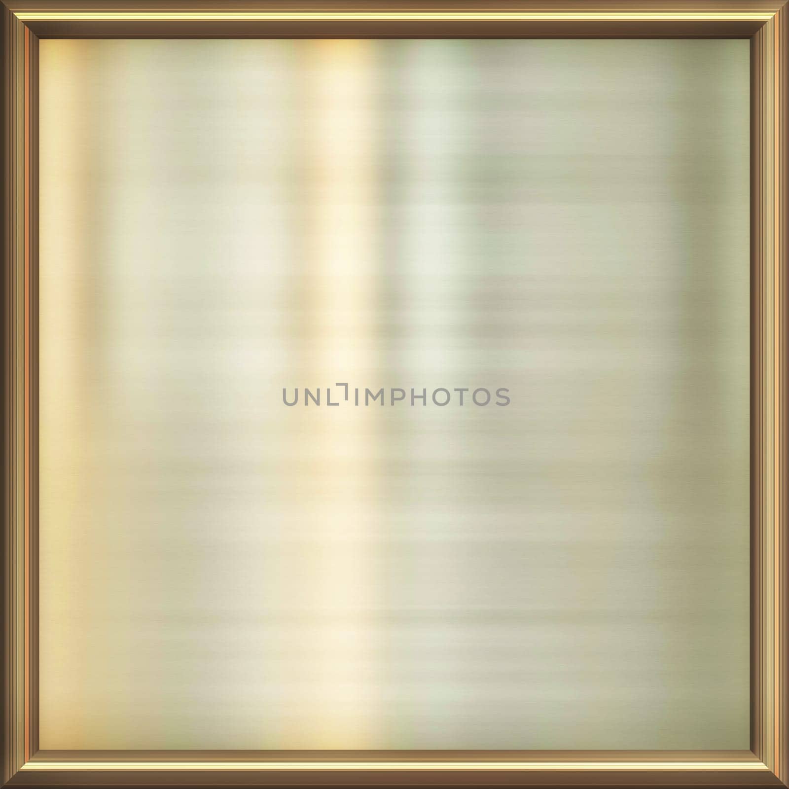 great image of shiny gold plate in frame