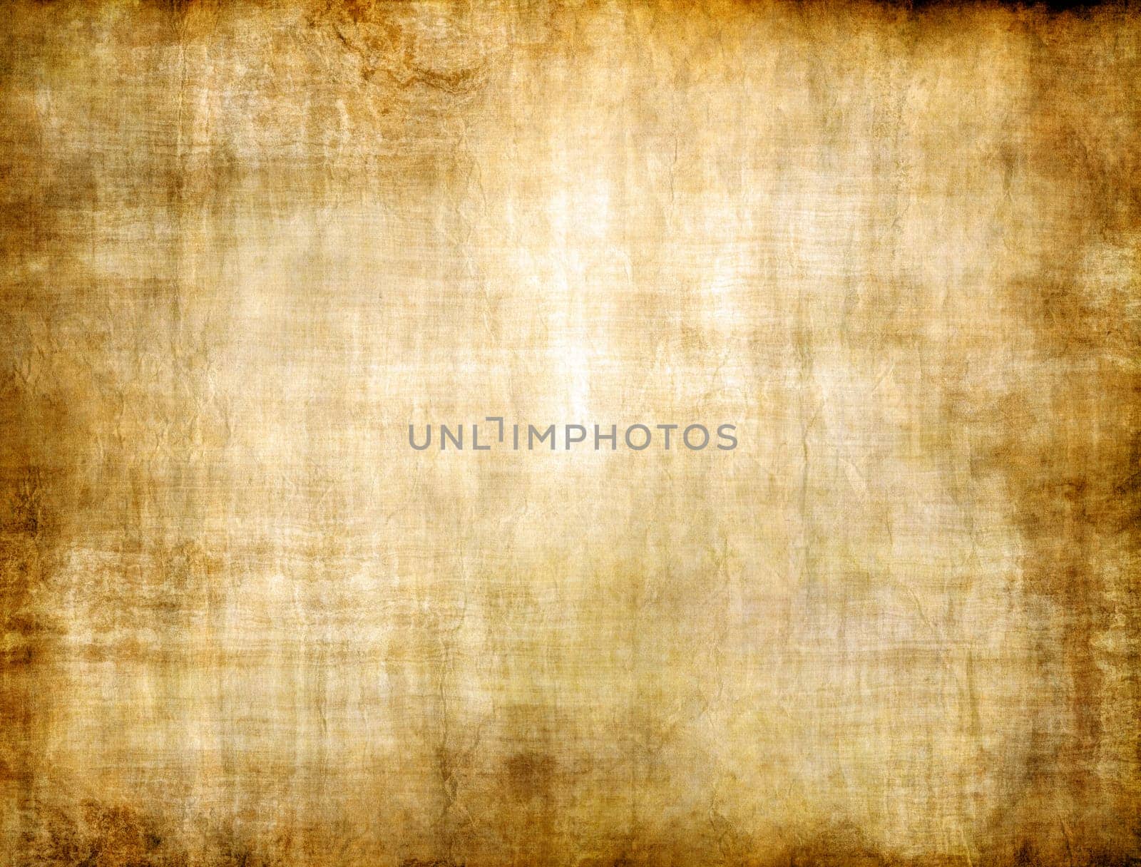 grungy old yellow brown vintage parchment paper texture