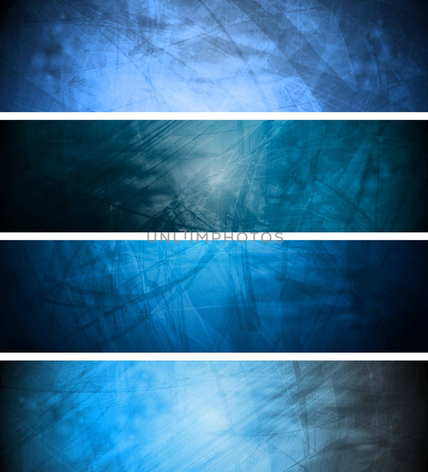 Vector textural banners in grunge style. Eps 10