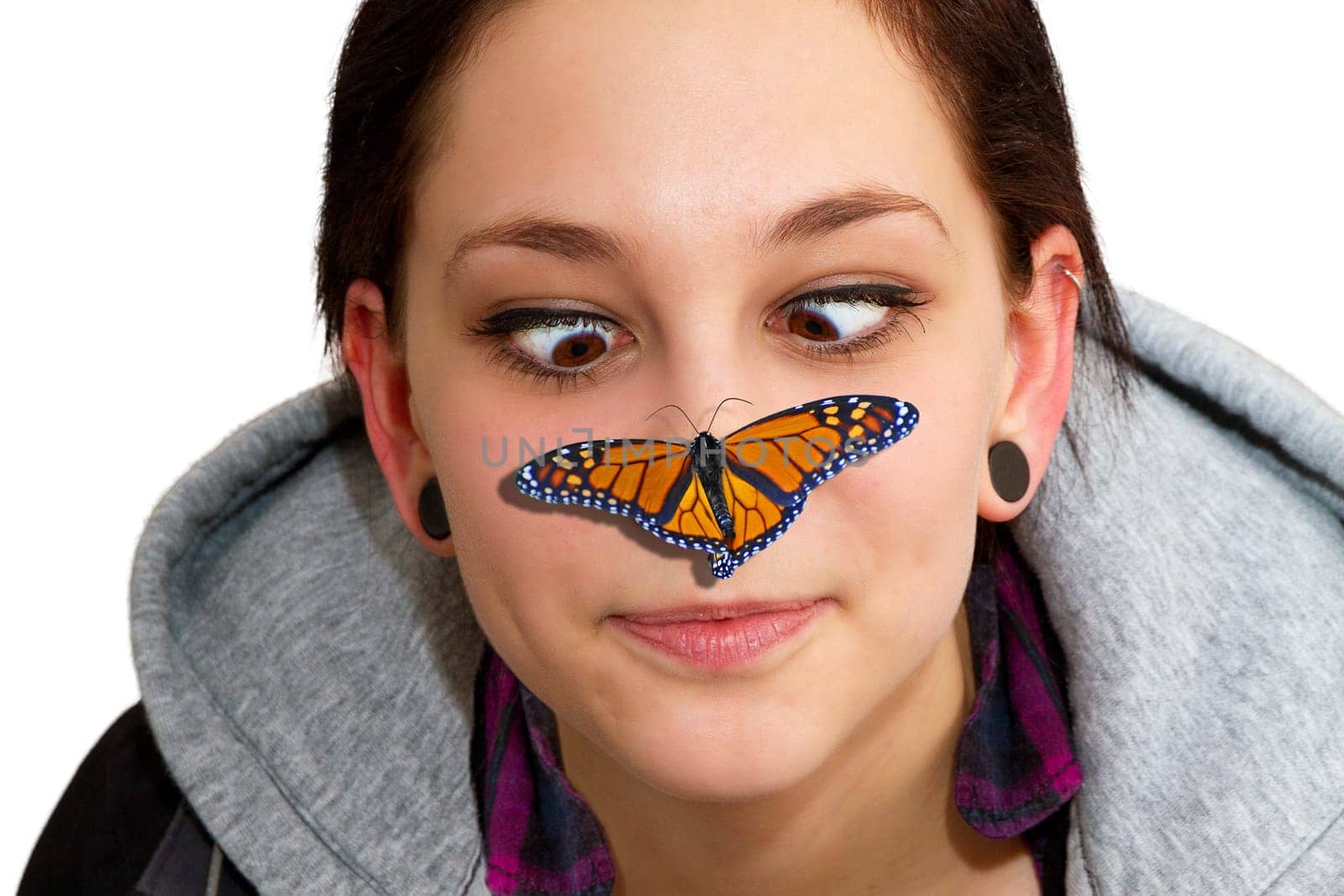 Butterfly on the nose