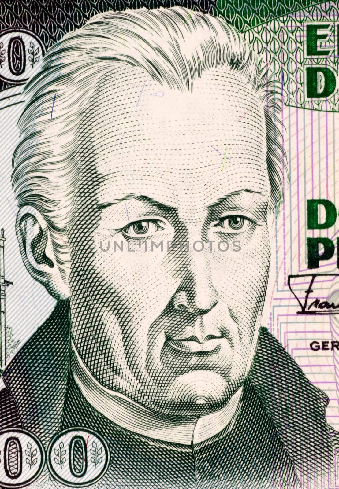 Jose Celestino Mutis (1732-1808) on 200 Pesos Oro 1992 Banknote from Colombia. Spanish botanist and mathematician.