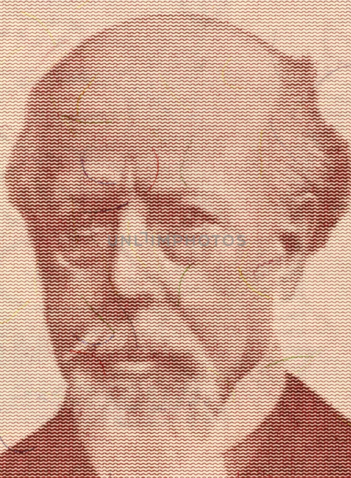 Julio Argentino Roca (1843-1914) on 1000 Australes 1988 Banknote from Argentina. Army general who served as President of Argentina.