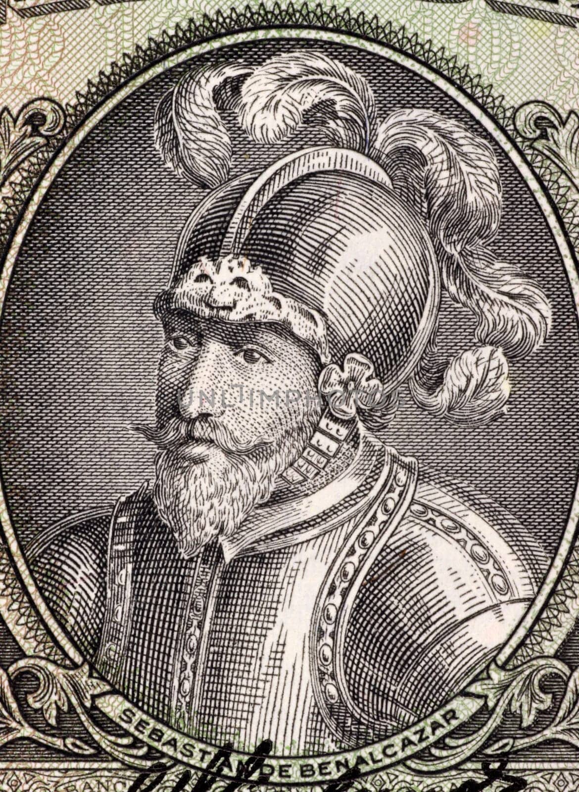 Sebastian de Belalcazar (1479 or 1480-1551)  on 10 Sucres 1988 Banknote from Ecuador. Spanish conquistador.