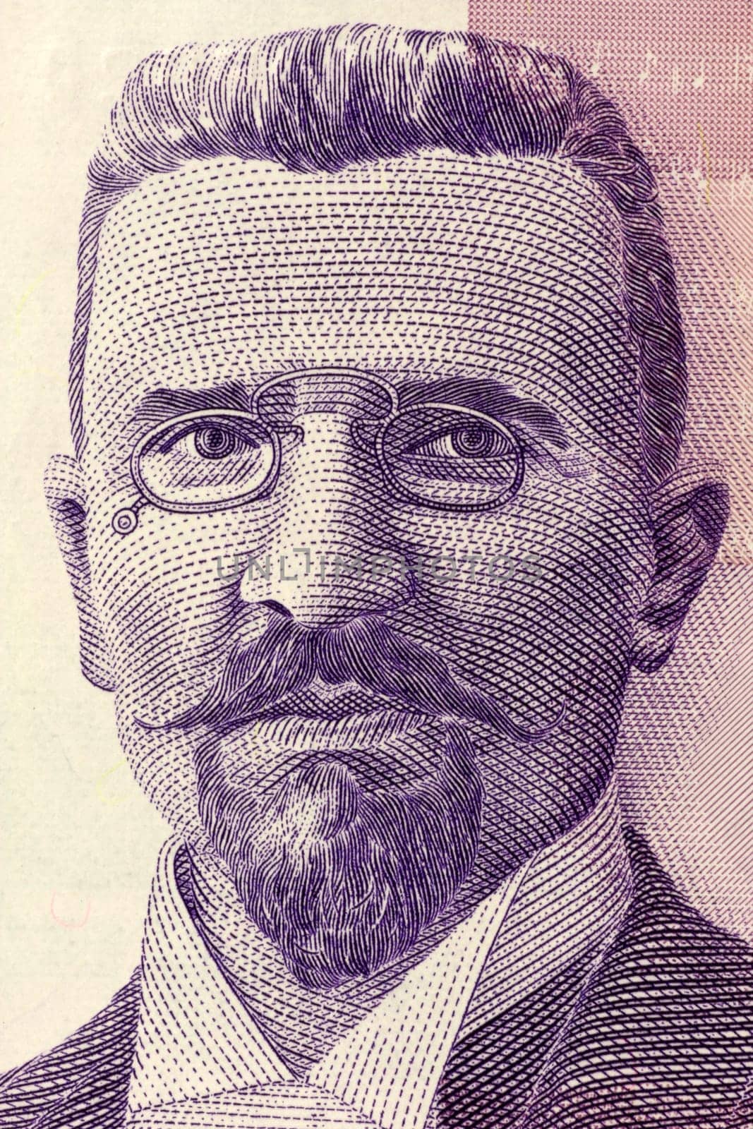 Stevan Stojanovic Mokranjac (1856-1914) on 50 Dinara 2005 Banknote from Serbia. Serbian composer and music educator.