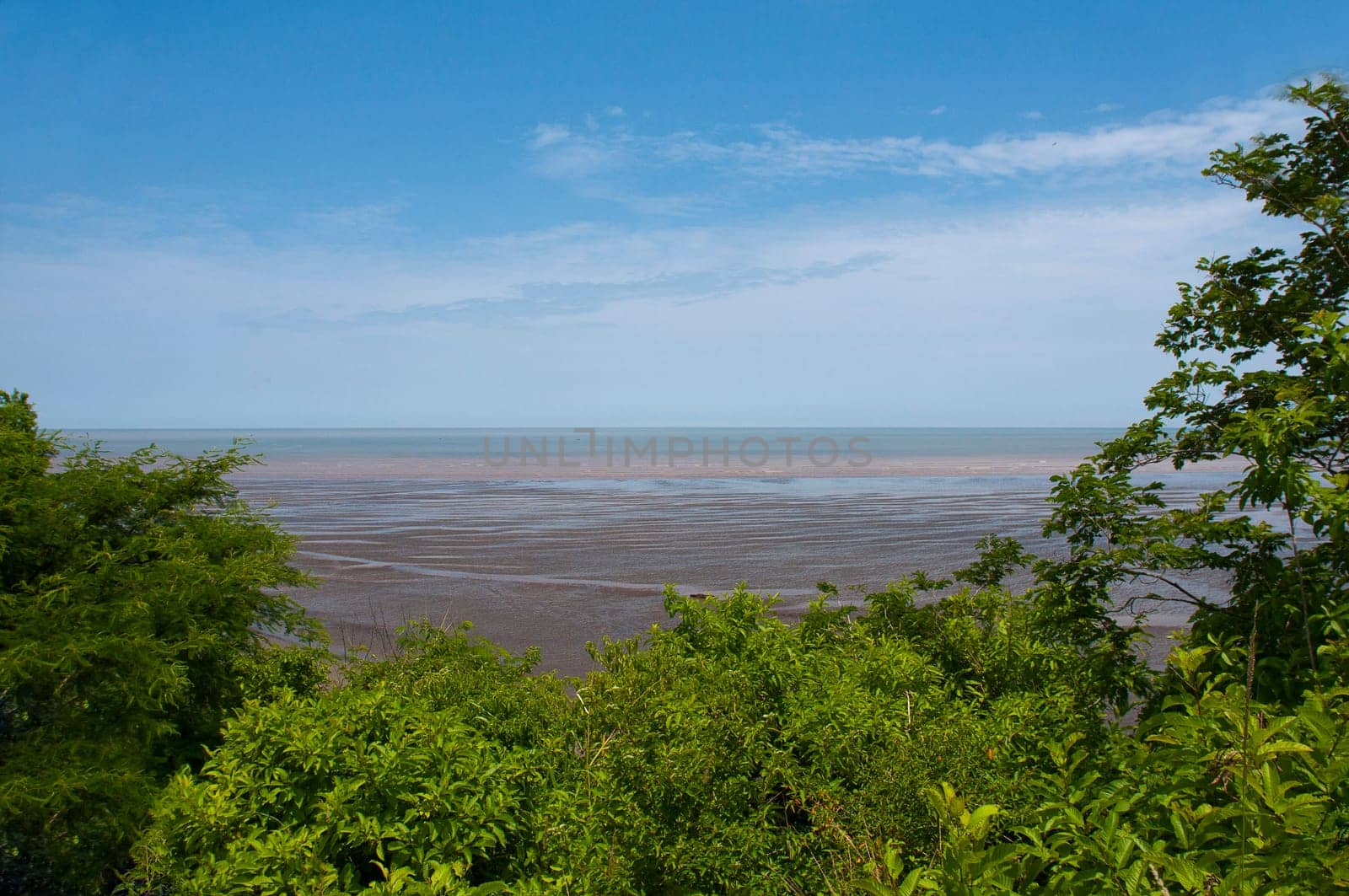 low tide on the coast of Esmeraldas, Ecuador