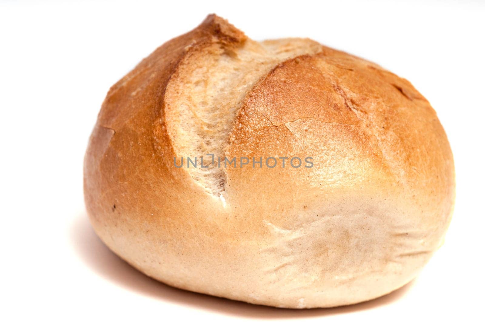 A bun on a white background