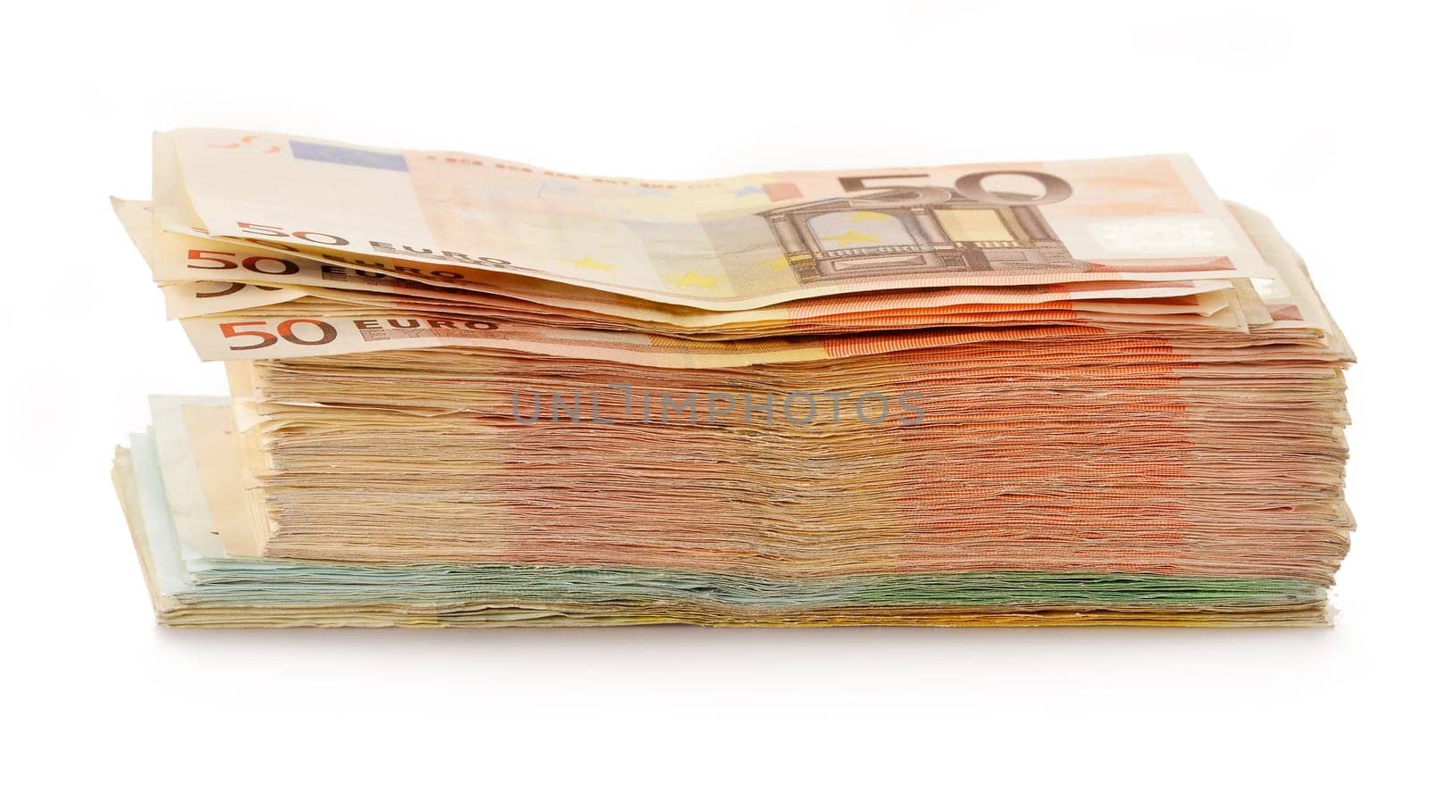 Composition with Euro banknotes. European Union currency