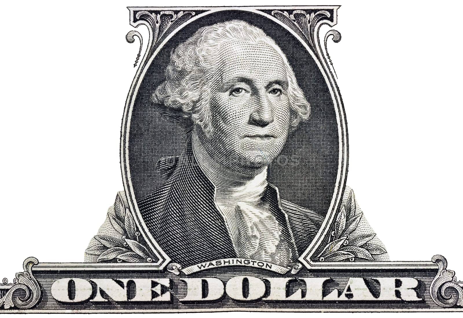Portrait of president George Washington.
