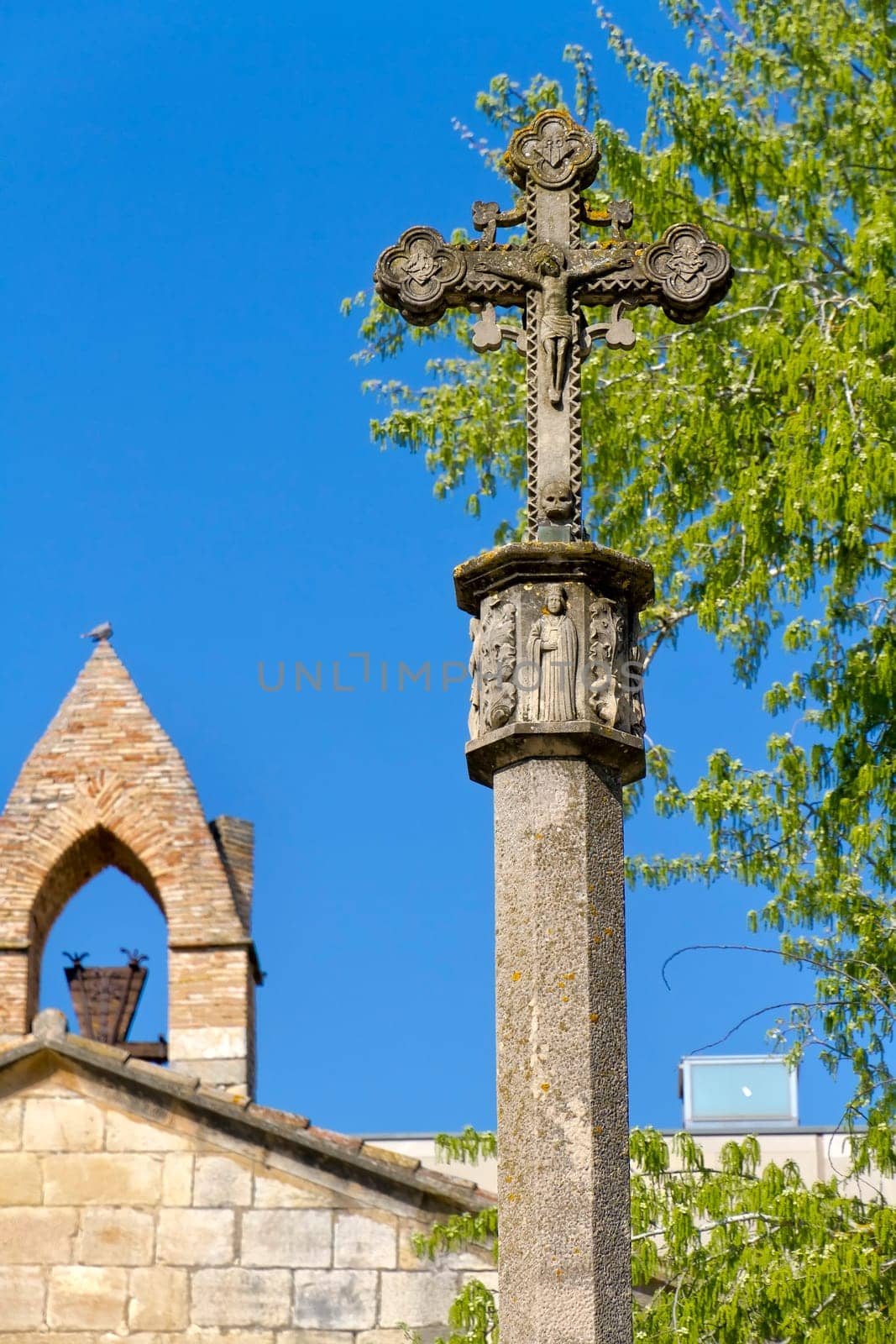Monastery of Santa Maria de Poblet, Catalonia, Spain cross