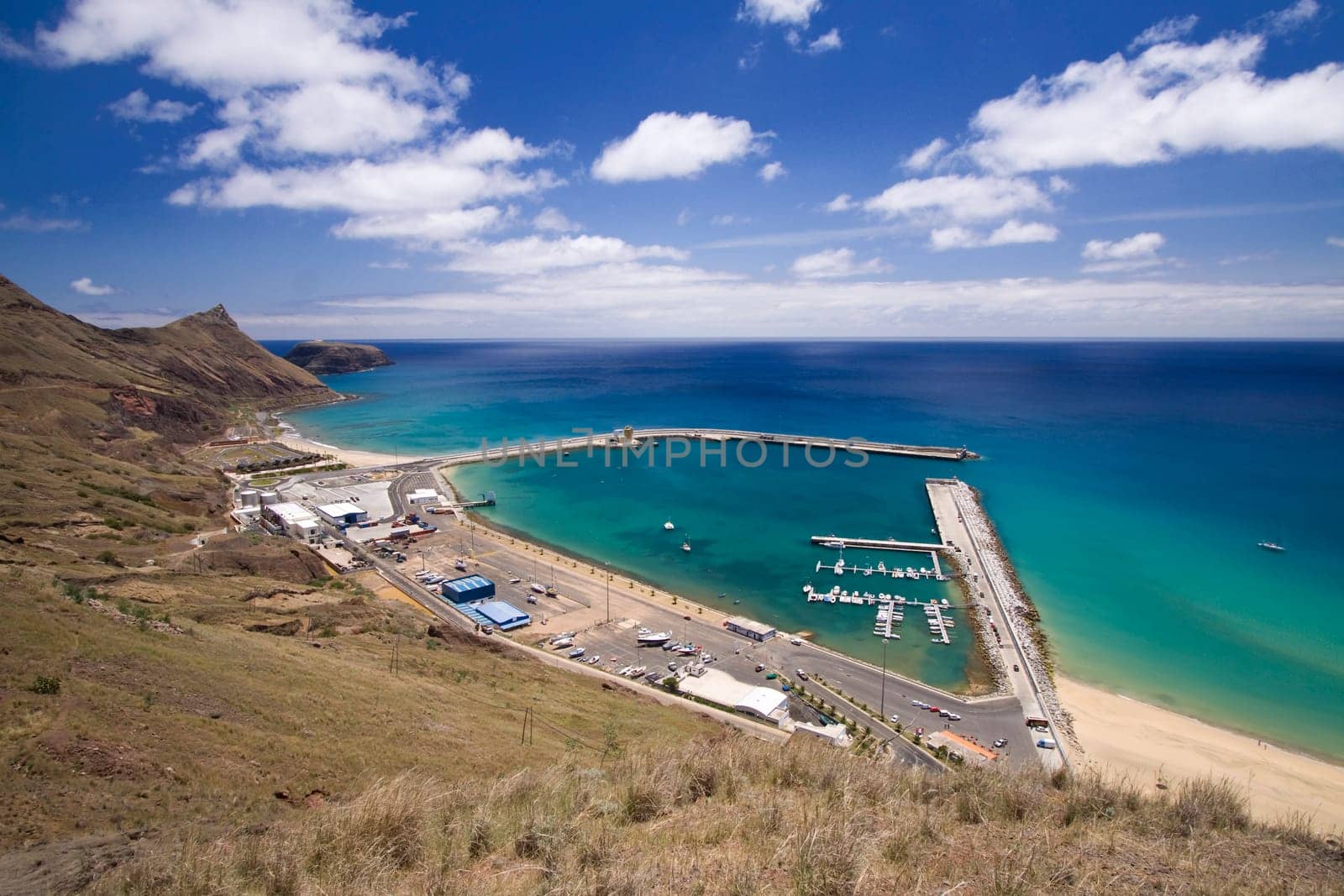 The harbor in Porto Santo, Madeira, Portugal