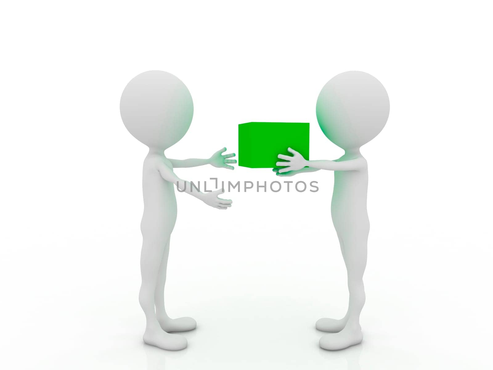 Teamwork. 3d image.