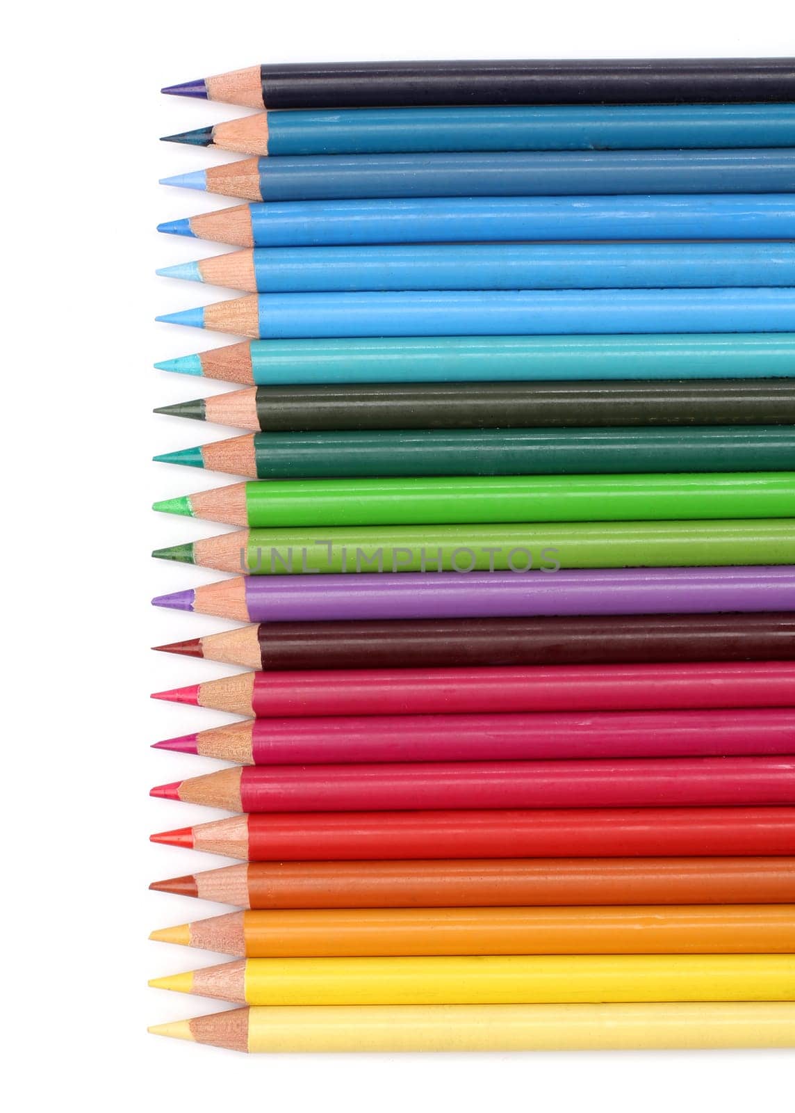 Group of color pencils