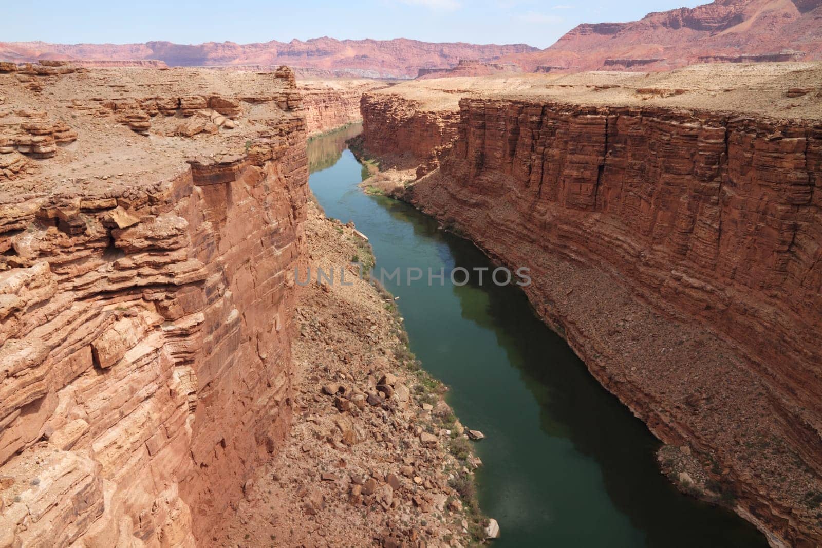 Classic Colorado River flow through American southwest