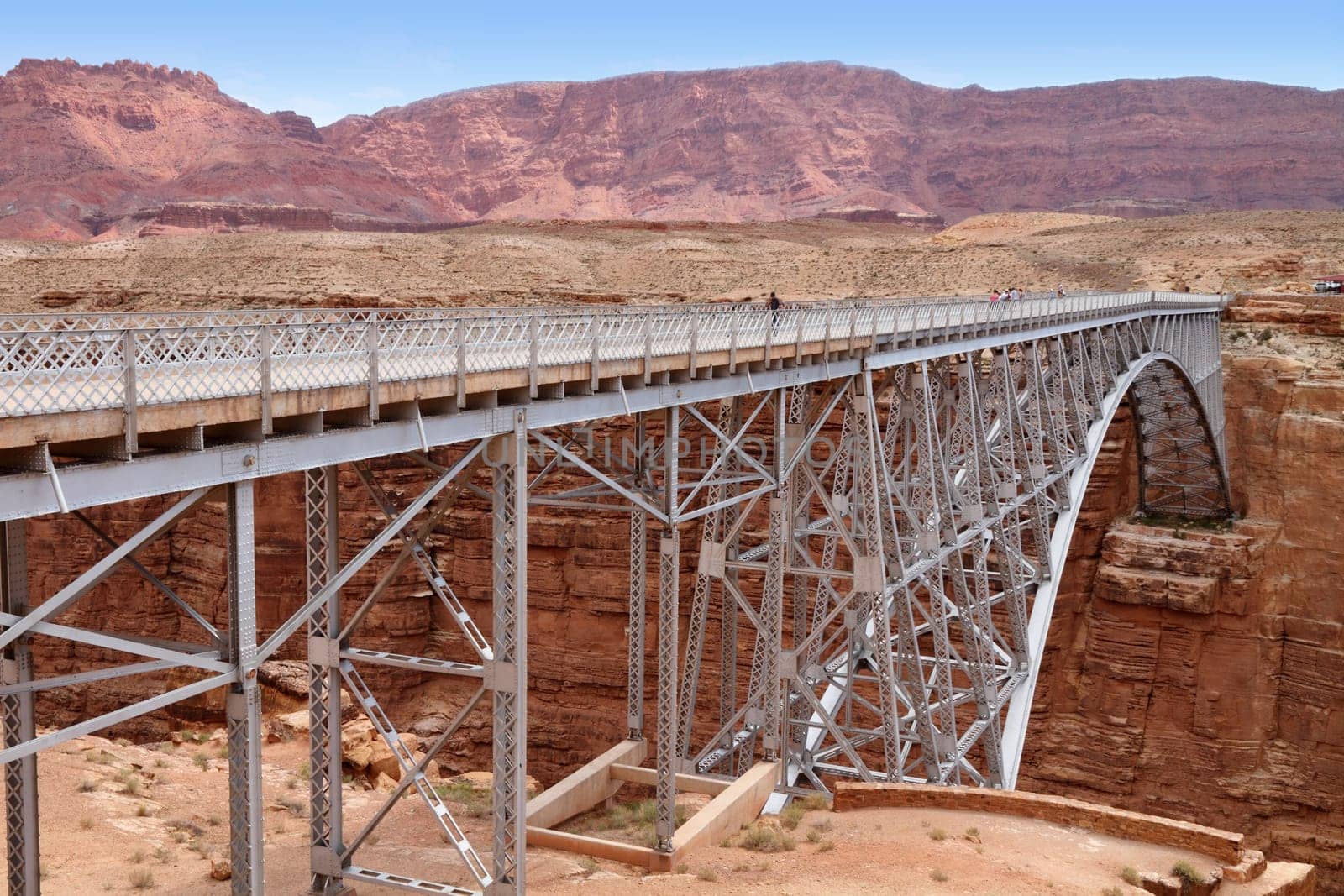 Navajo Bridge crosses the Colorado River near Page, Arizona, USA
