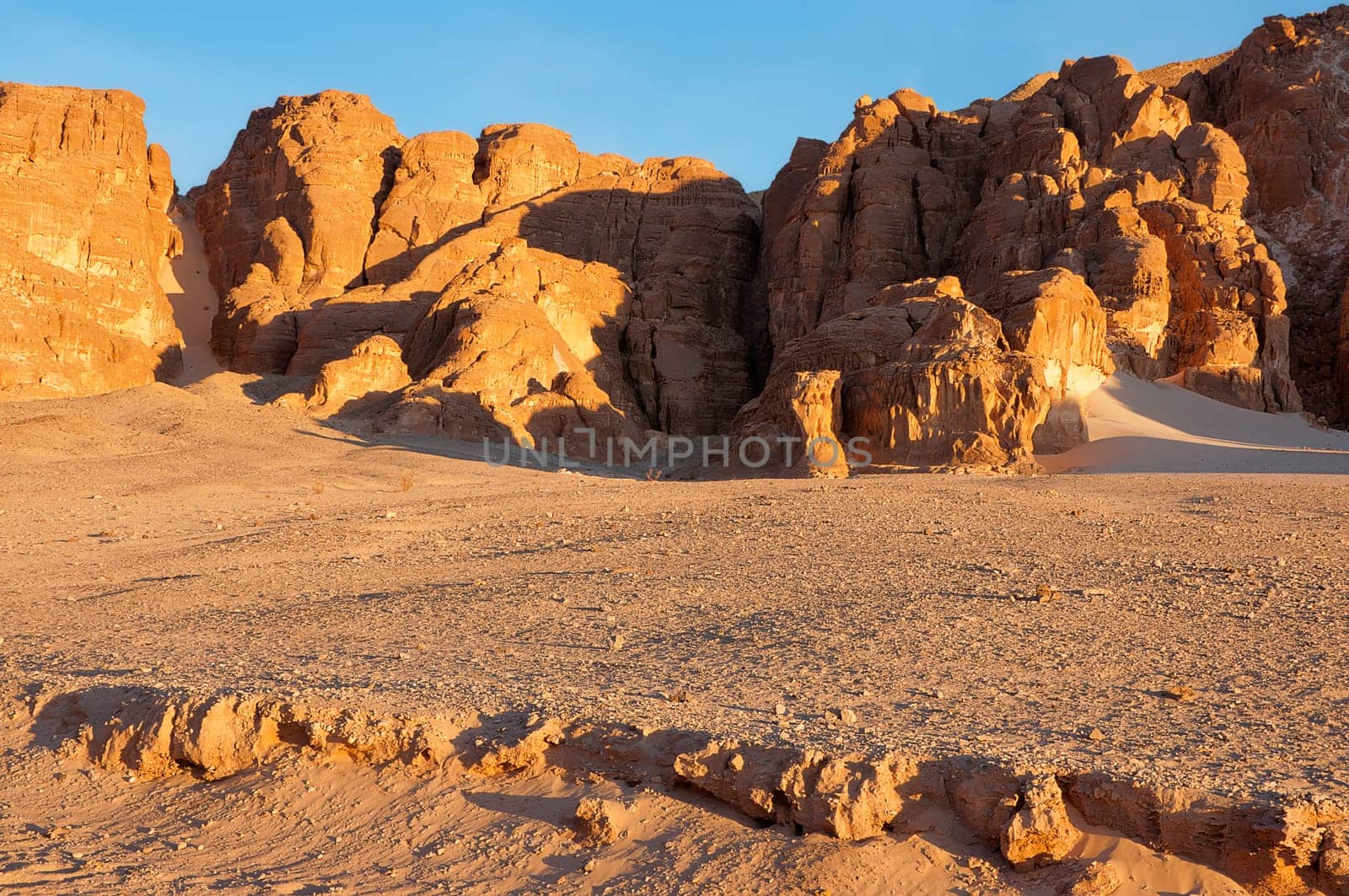 MORNING LIGHT IN THE STONE DESERT SINAI