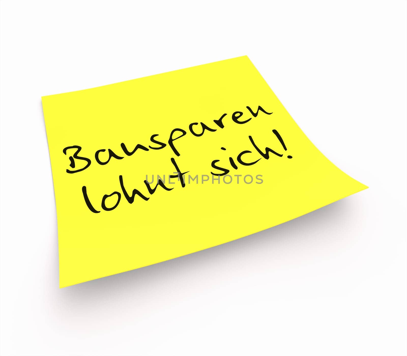 Sticky notes - building savings are worth it!