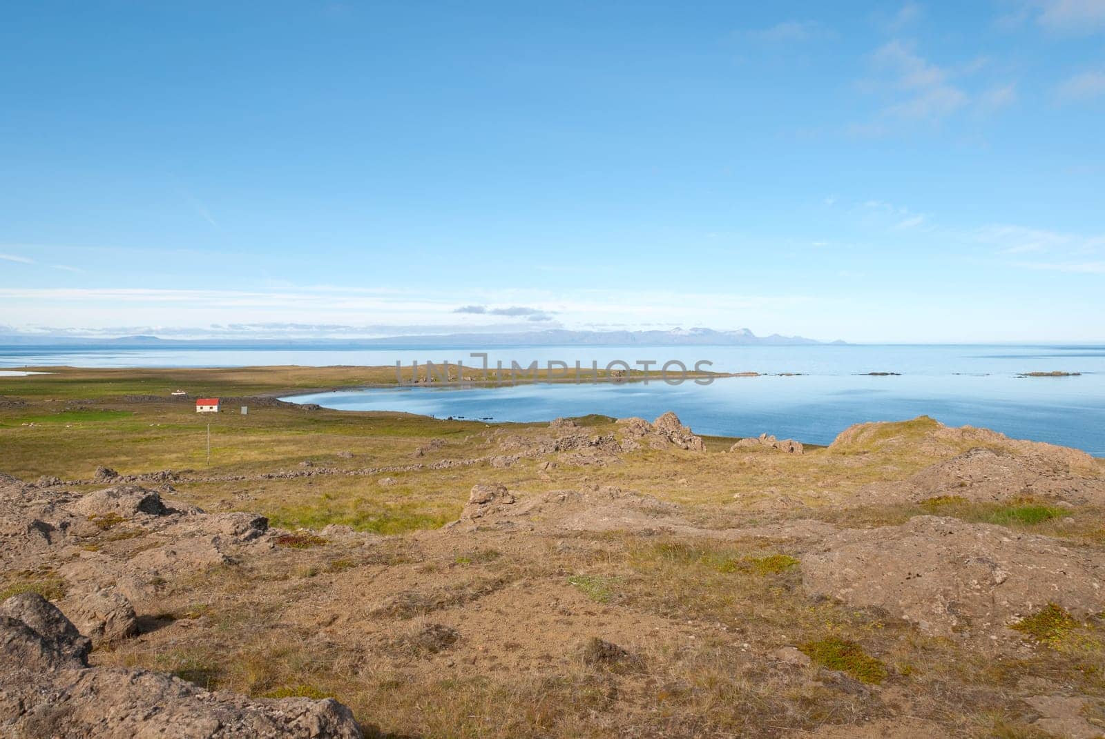 Landscape on the Vatnsnes peninsula in Iceland