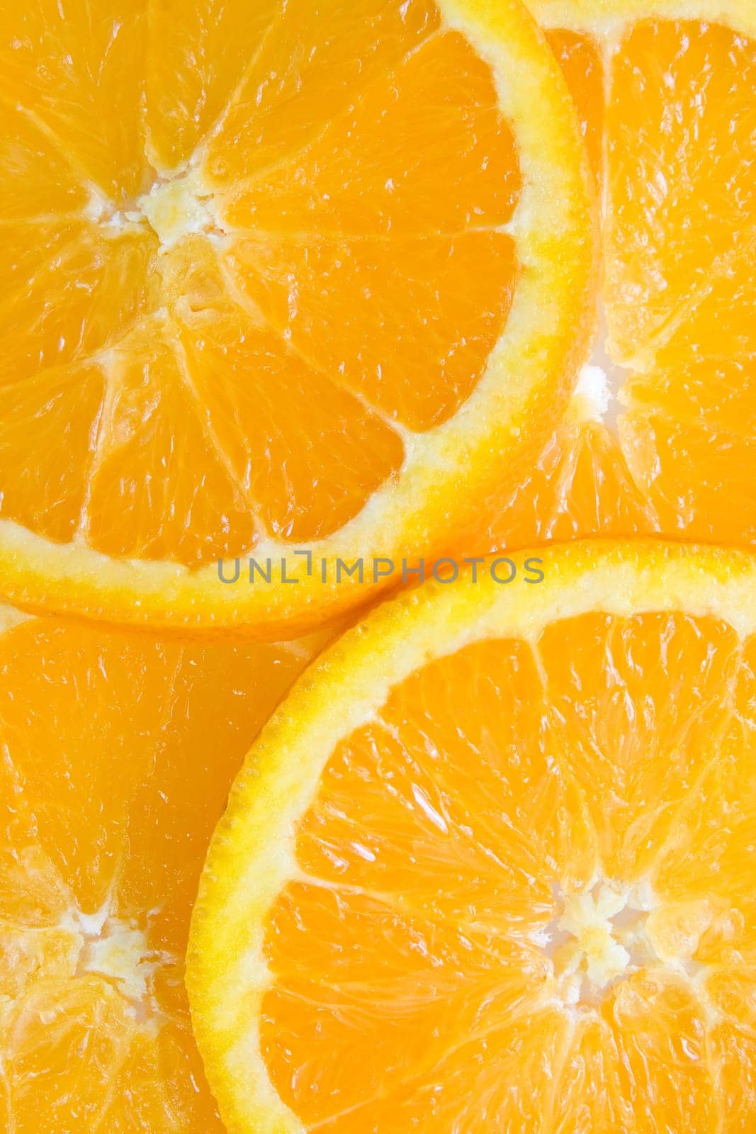 close-up image of fresh orange fruits slices