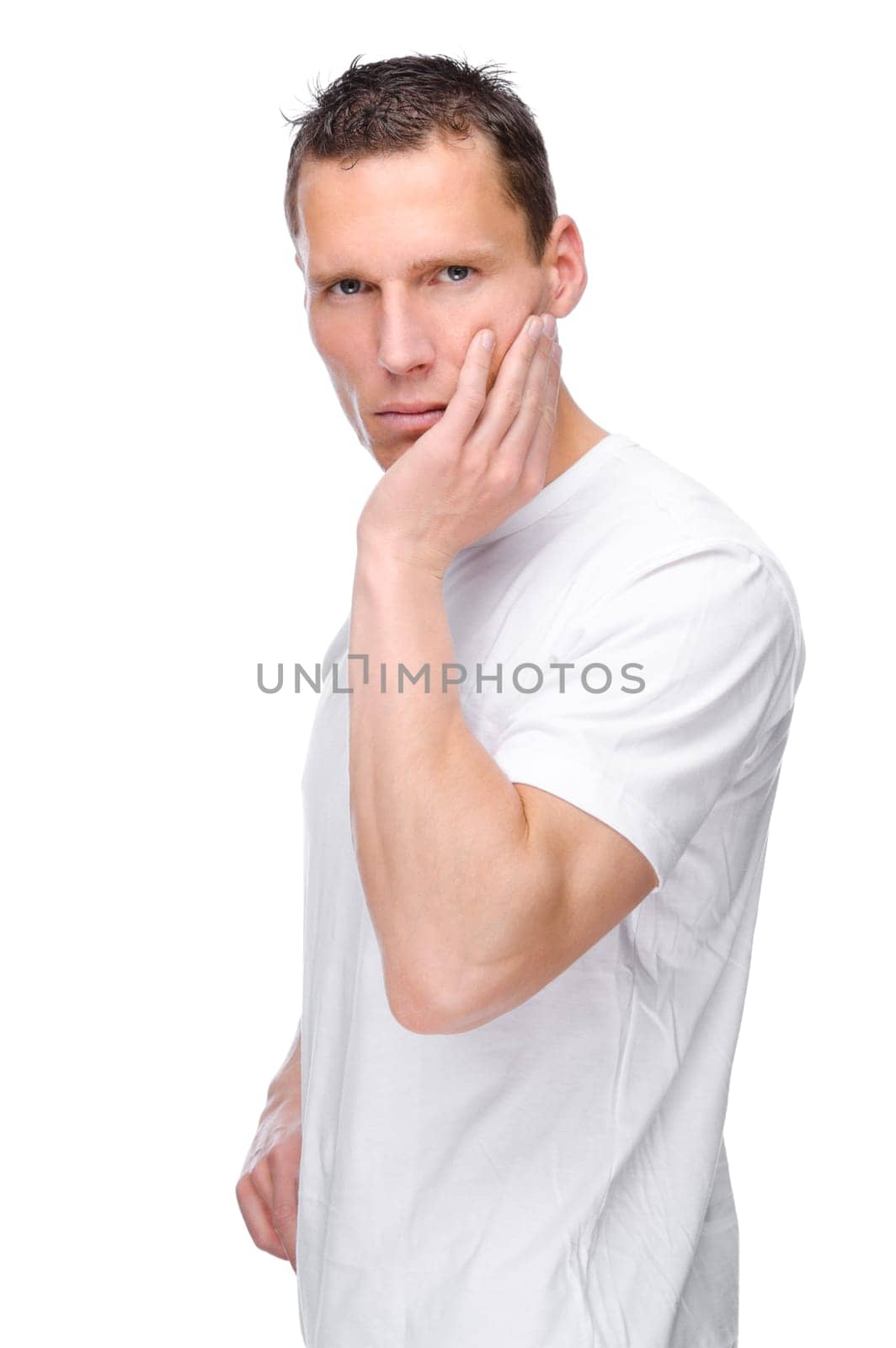 Studio shot of a young man