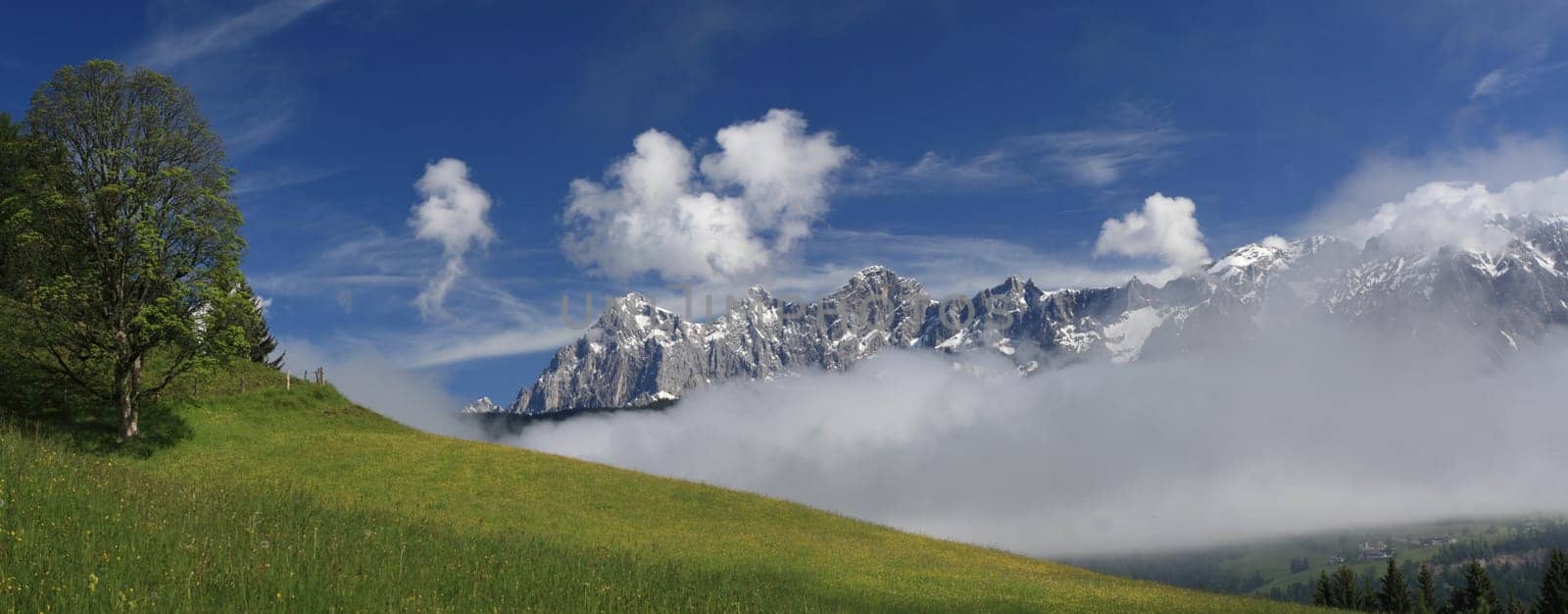 Panorama from the Dachstein,Styria,Austria