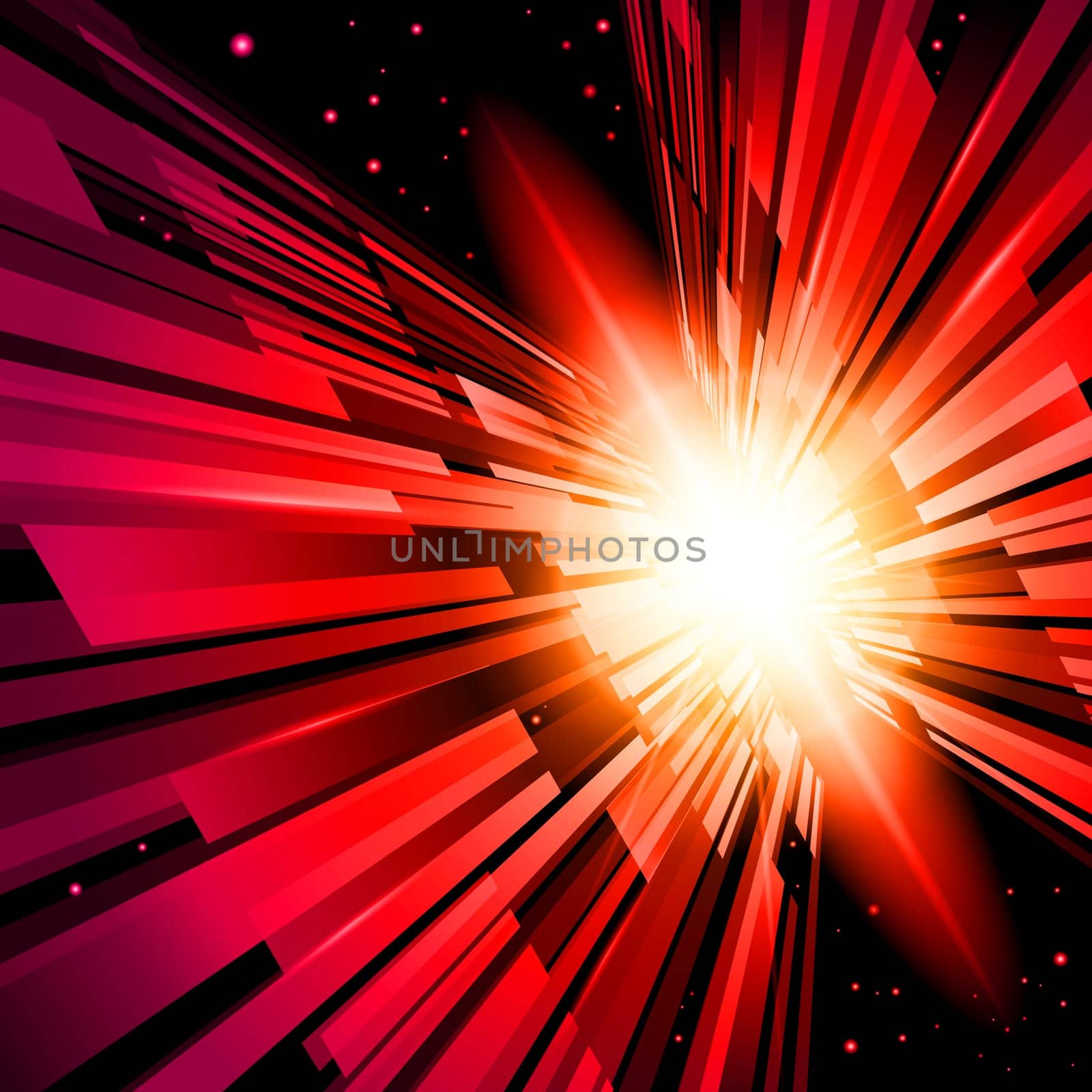 Beautiful Abstract Backdrop Effect of Red Radiance