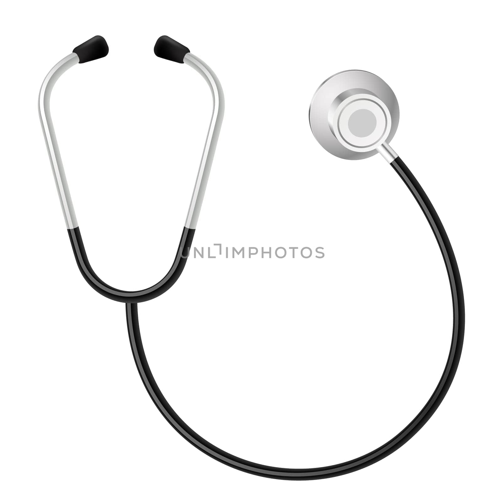 Stethoscope. Illustration on white background for design