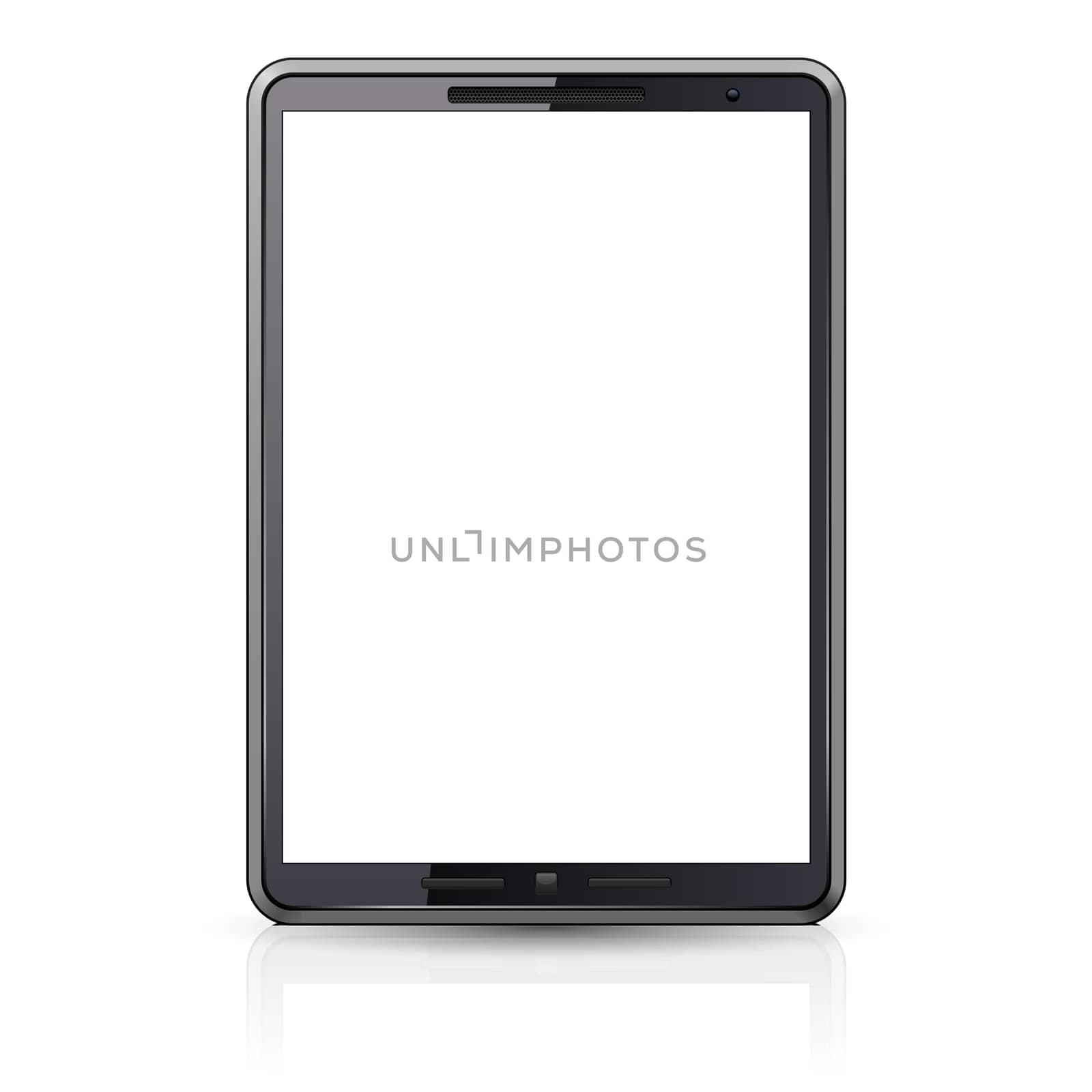 Computer Tablet. Illustration on white background for design