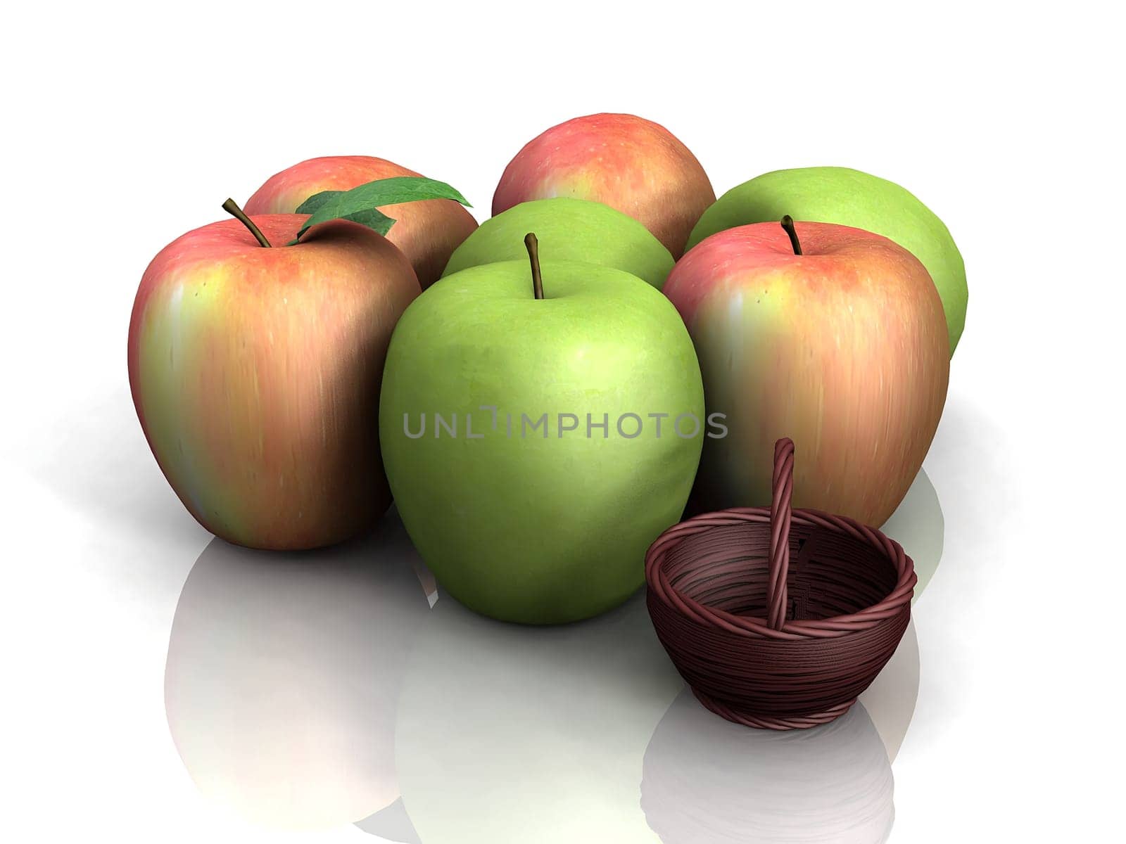 apples and the basket