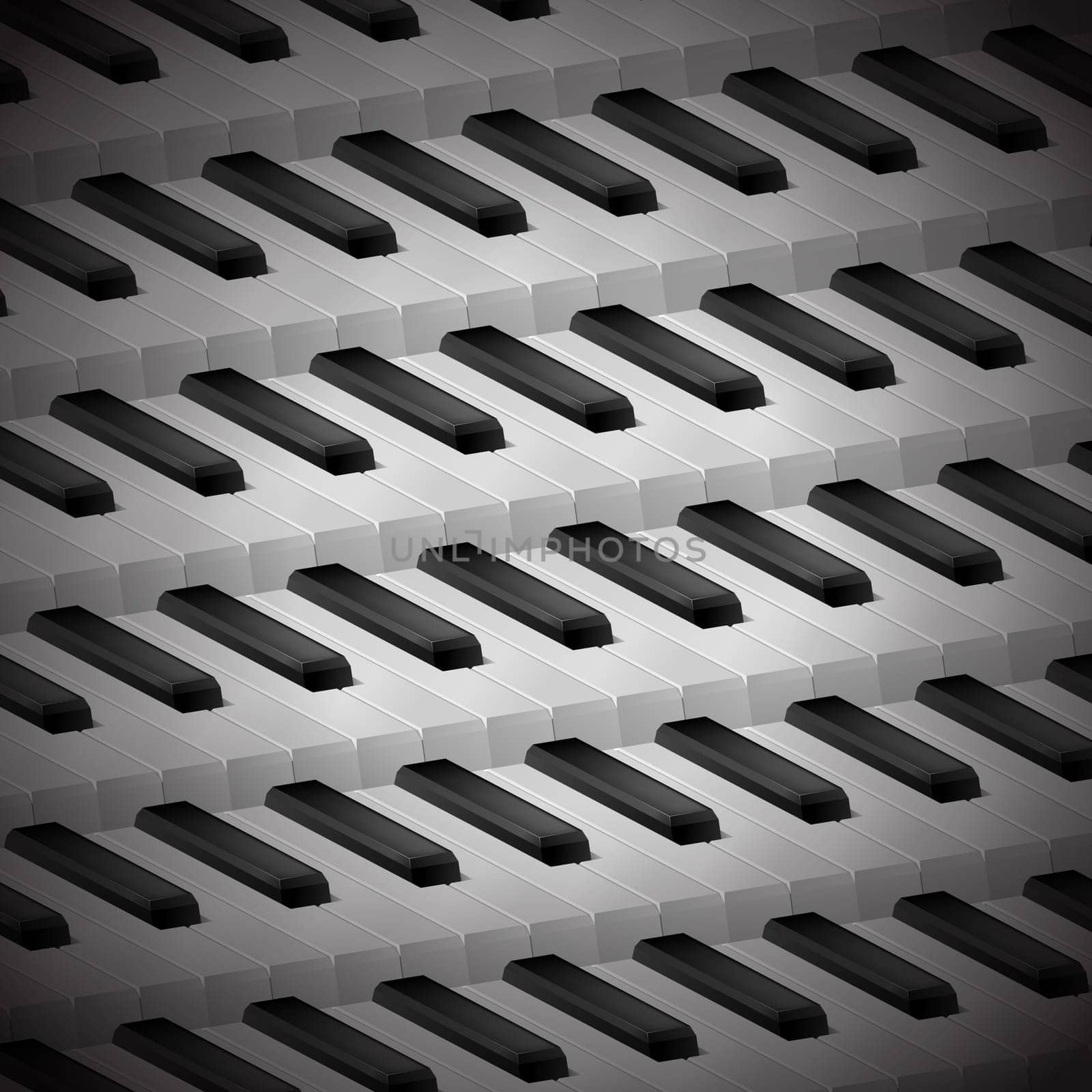 Background of piano keys. Illustration for design