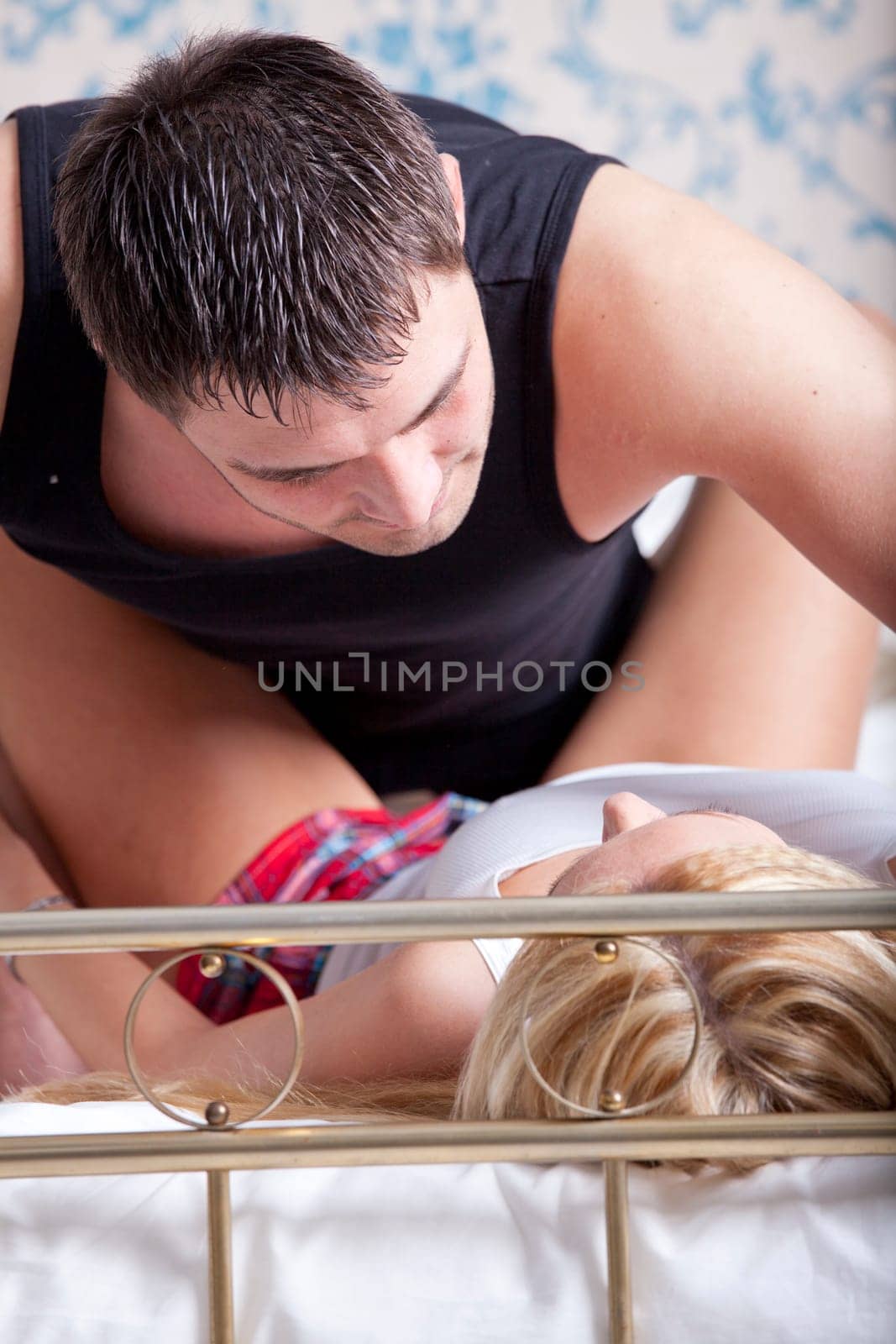 Couple in Love on the bed