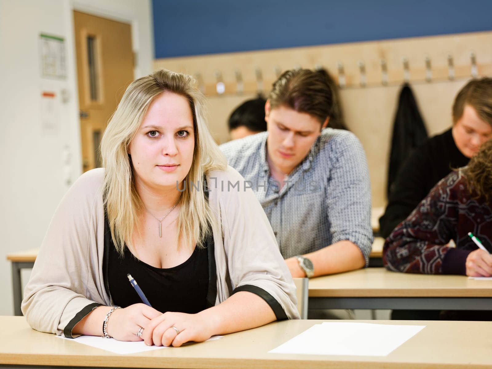 Portrait of a young woman student