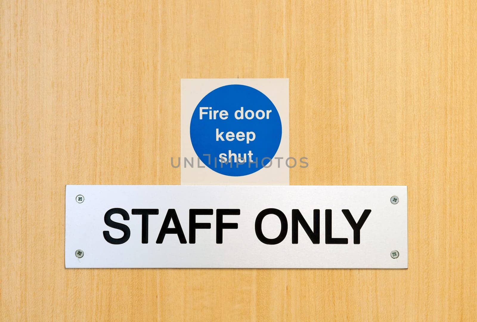 staff only door sign outside workplace (suitable for laboratory, office, restaurants, other)