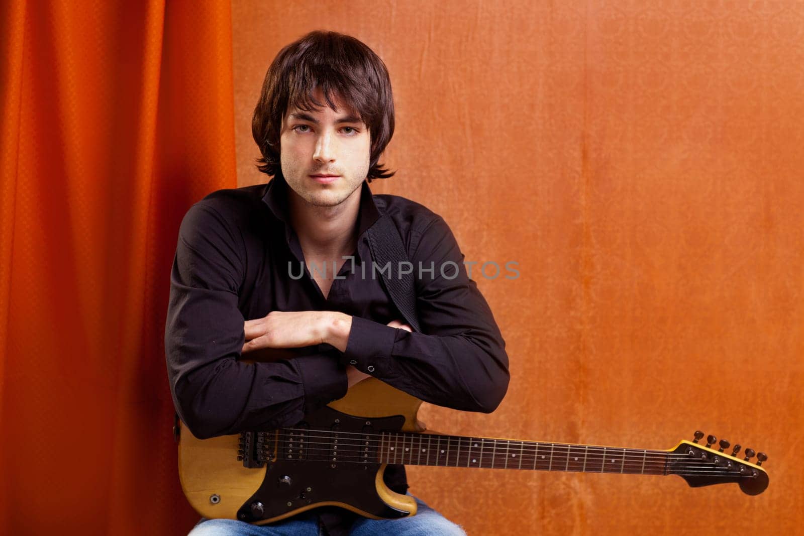 british indie pop rock look young musician guitar player man