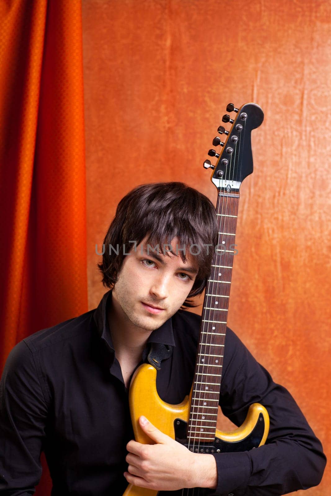 british indie pop rock look young musician guitar player man