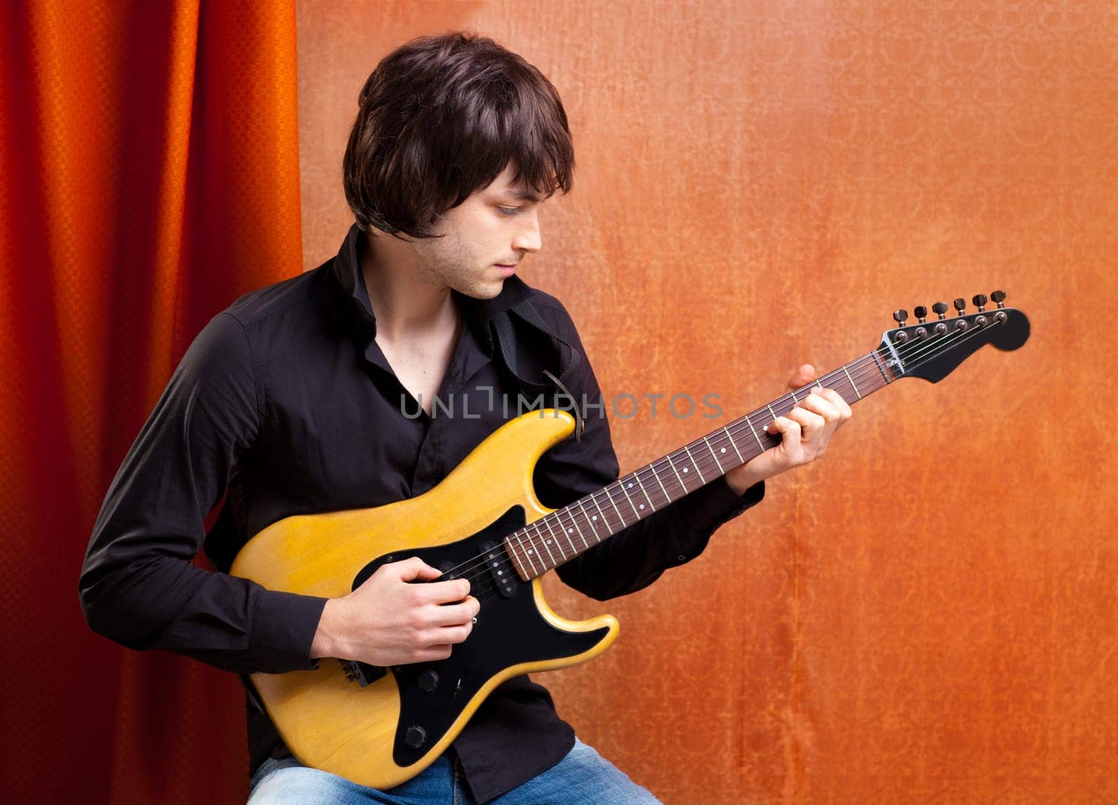 british indie pop rock look young musician guitar player man