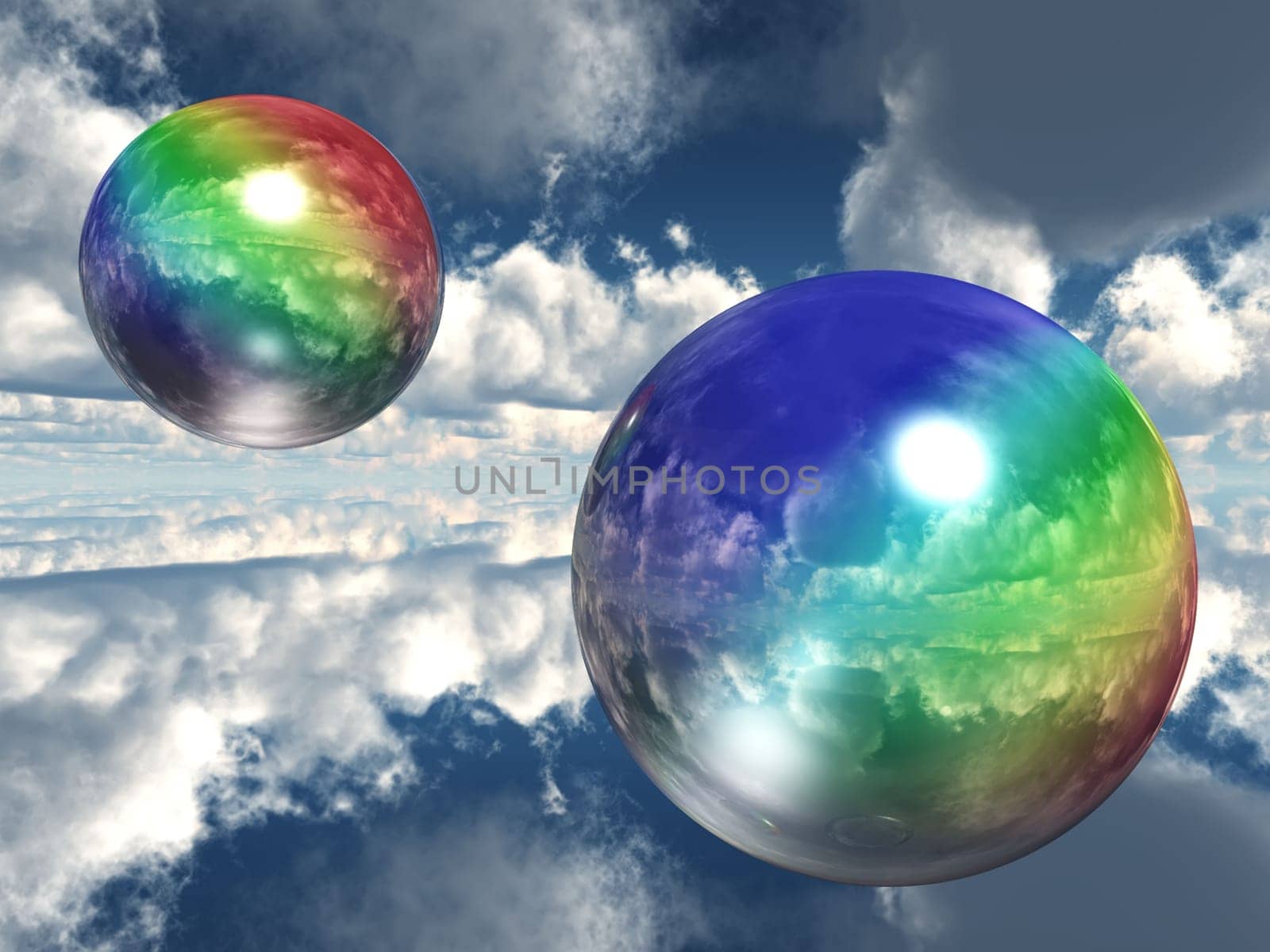 the rainbow balls