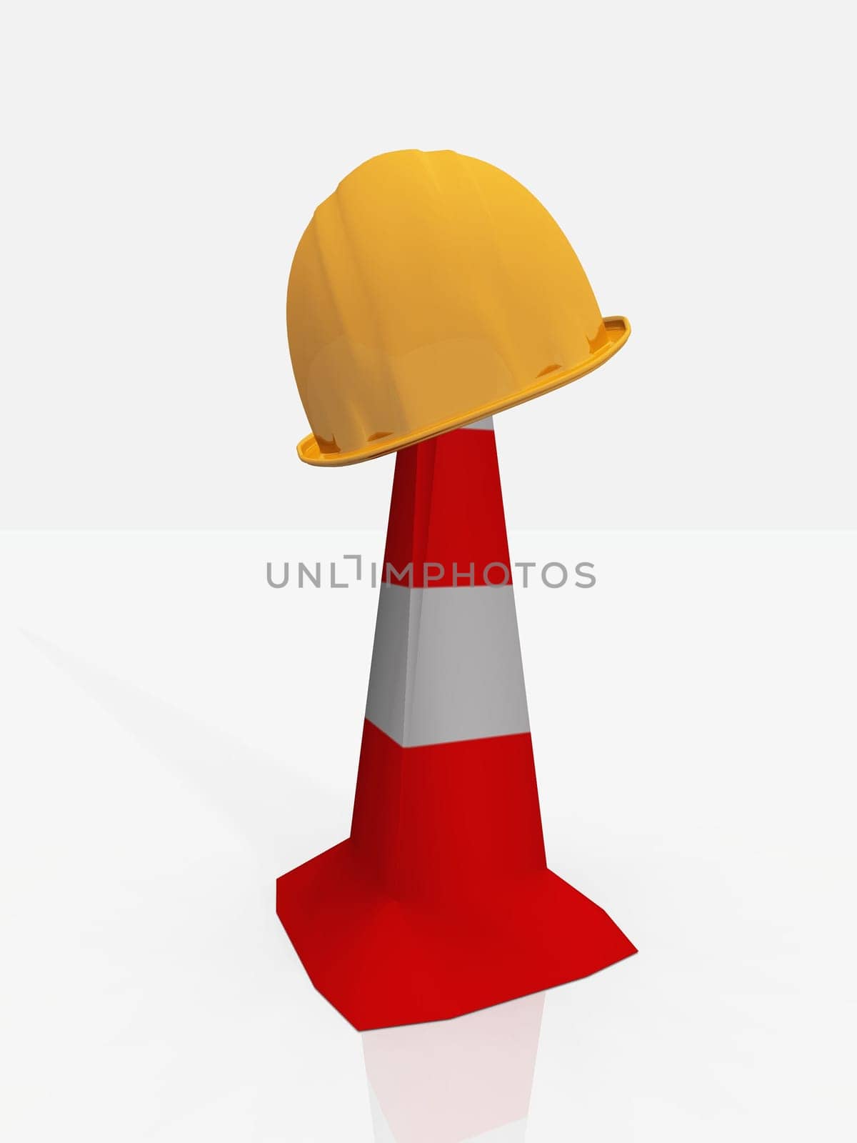 the helmet and the cone
