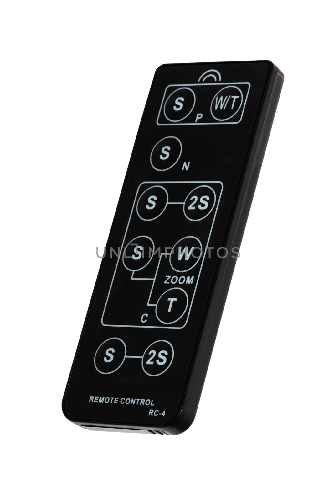 remote control for video cameras and still cameras cut off and isolated.
