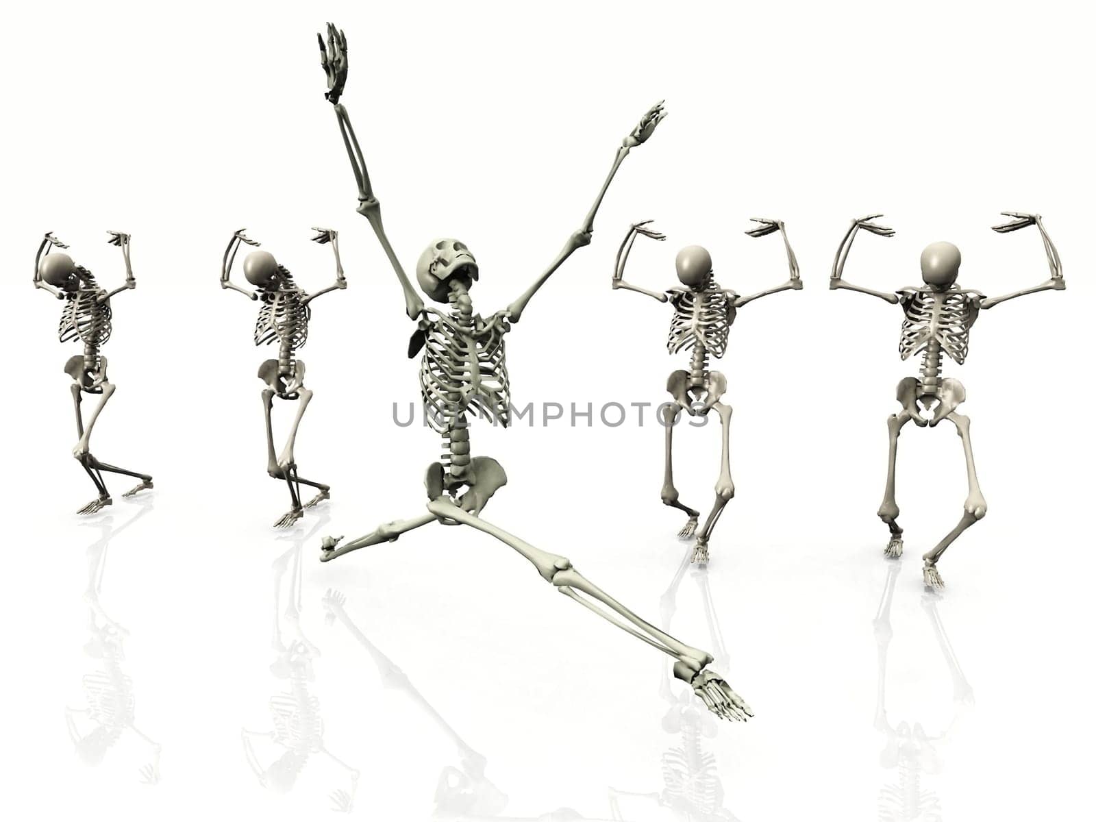 skeleton dancing