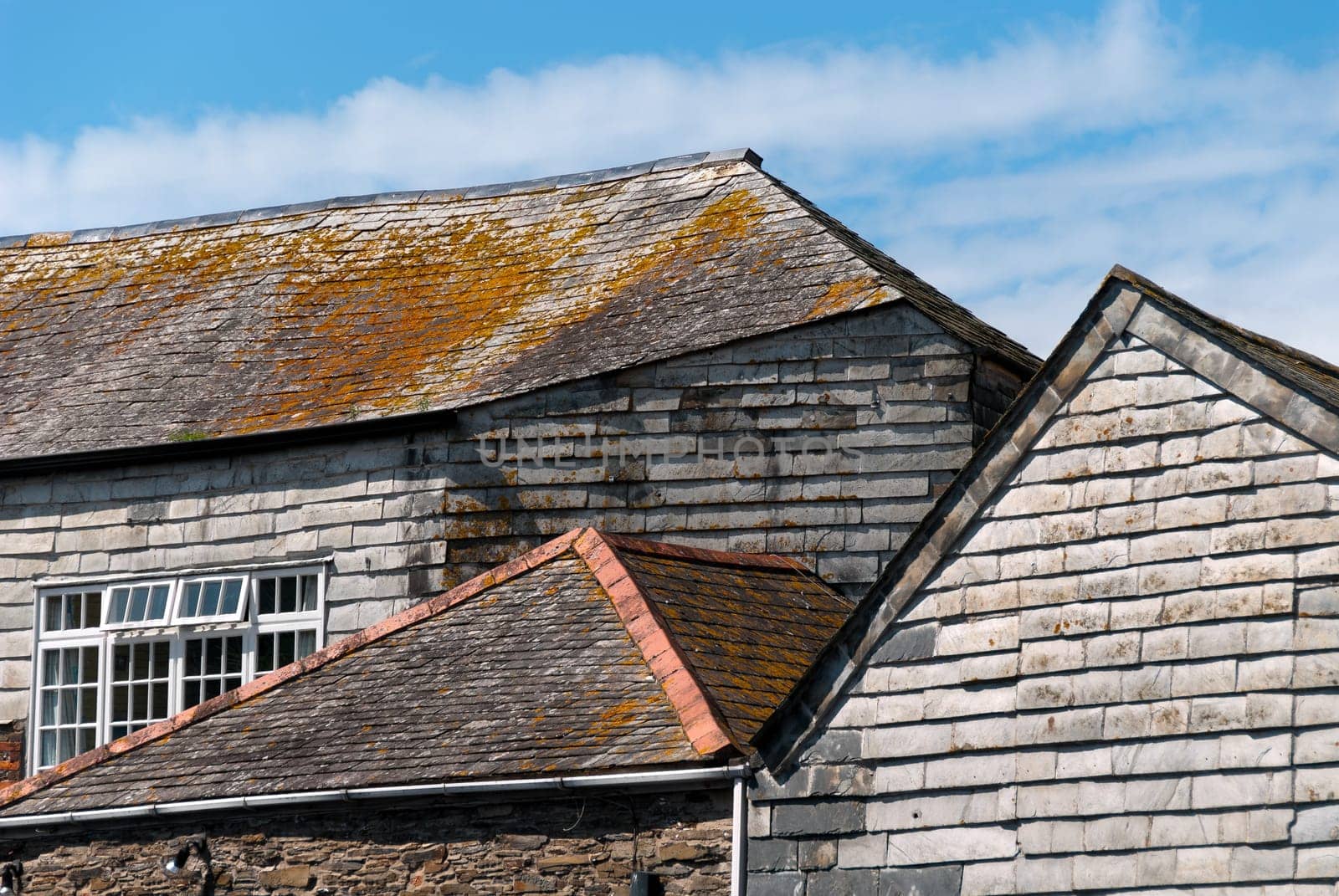 roofs in Padstow in Cornwall