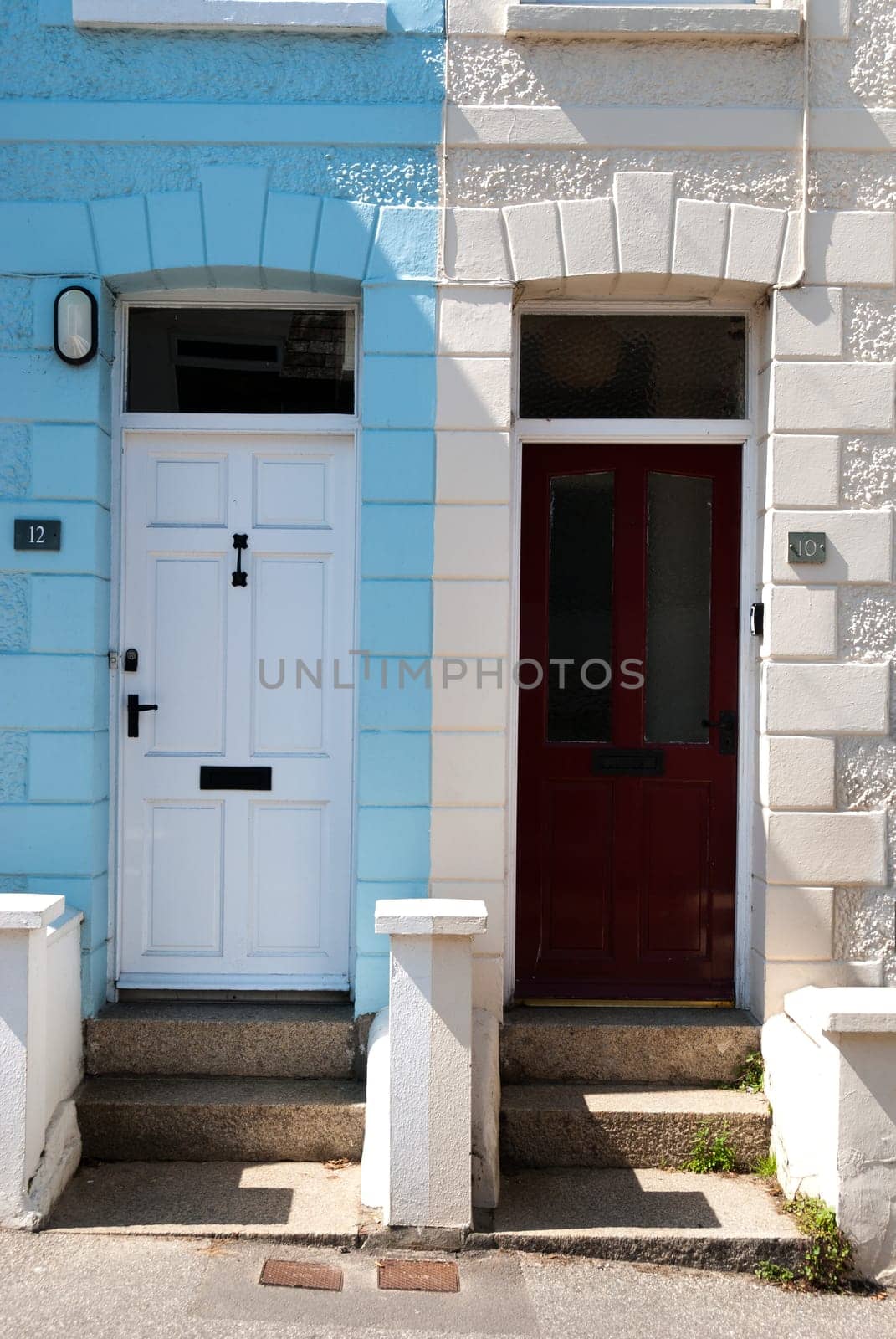 Two doors in Padstow in Cornwall