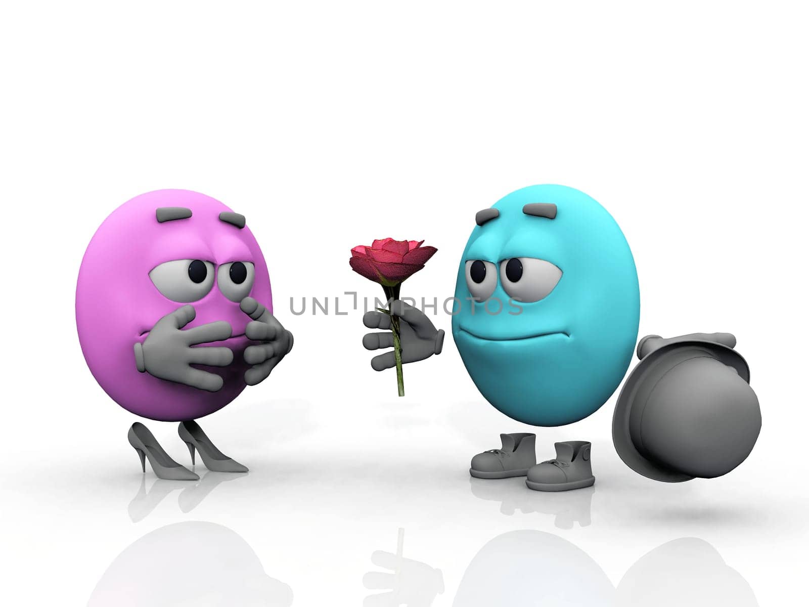 Mr. smiley courted Ms. Smiley