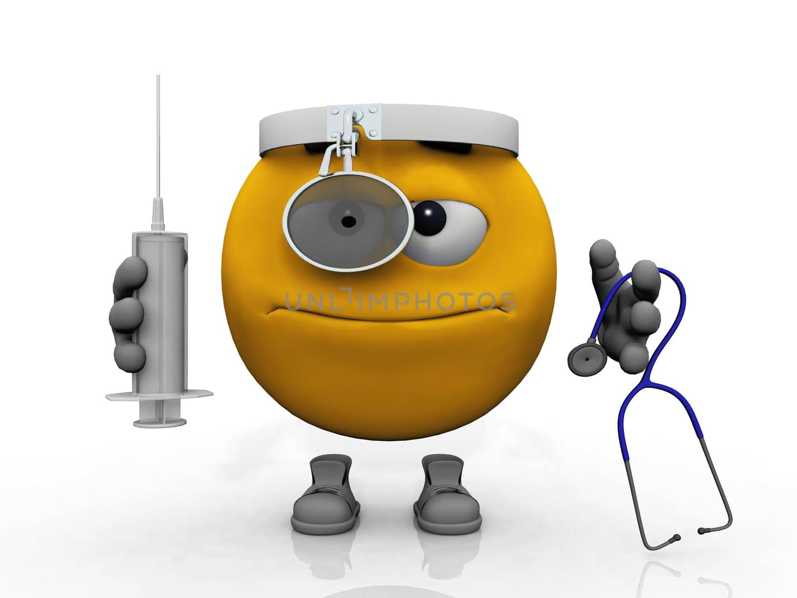 Dr. smiley with anti virus tools
