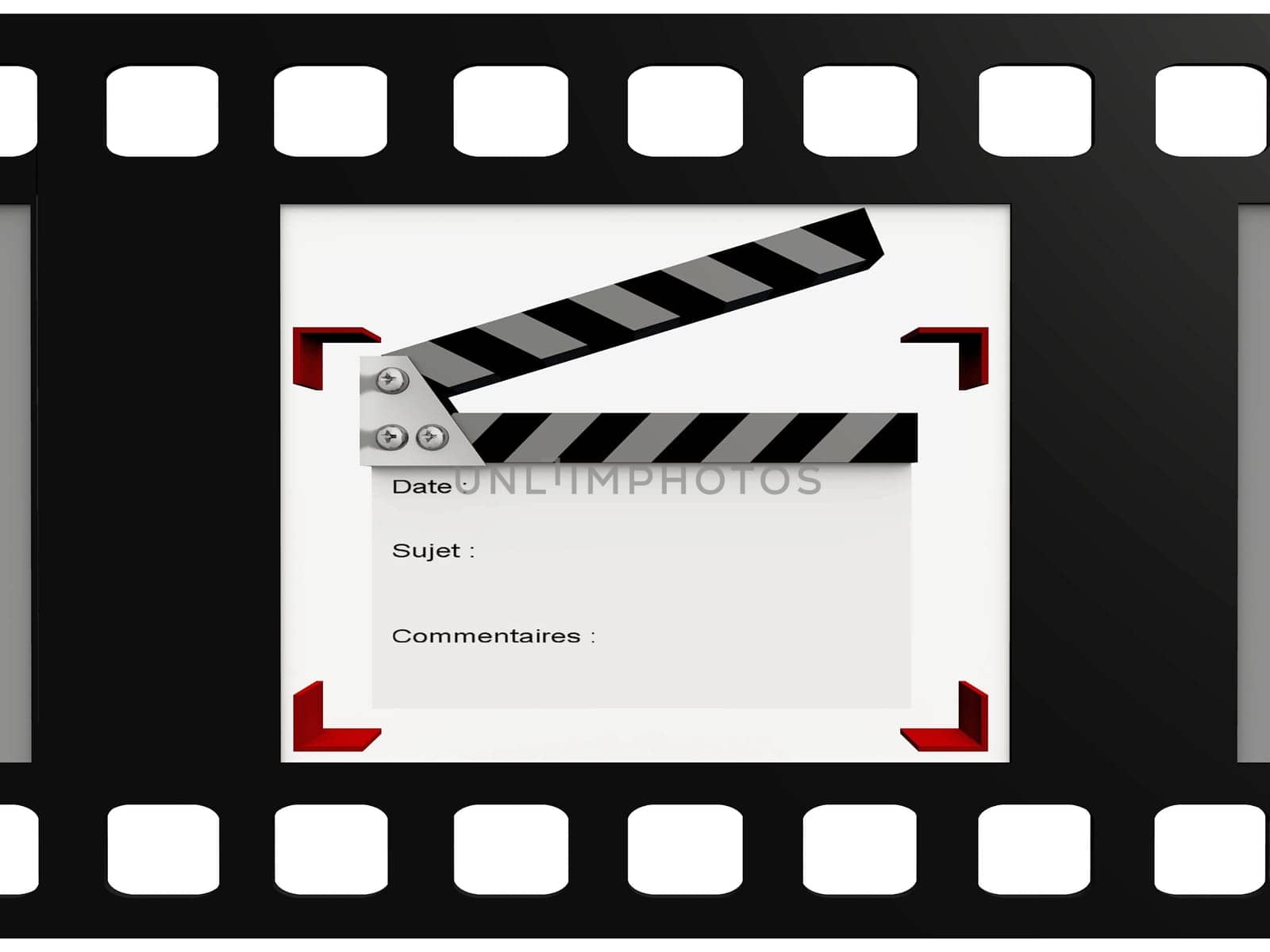 clipboard in a video film