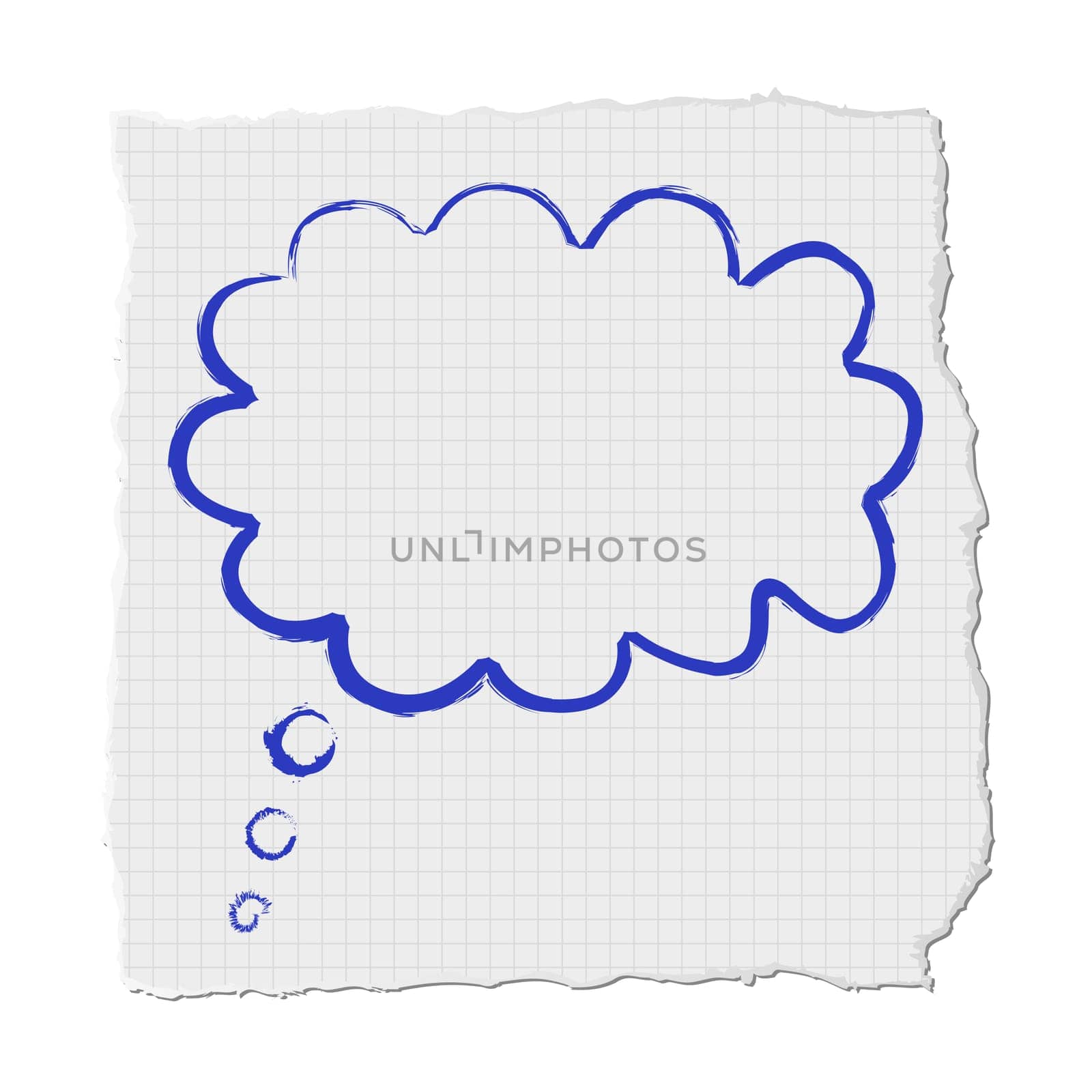 Cloud on sticky note