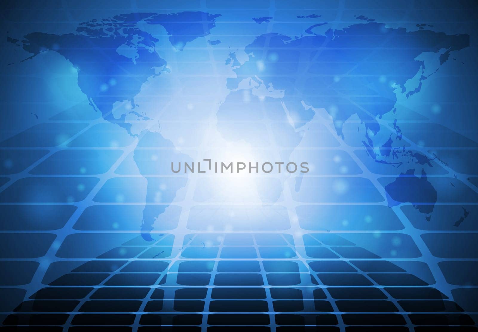 Abstract technical backdrop with world map. Eps 10